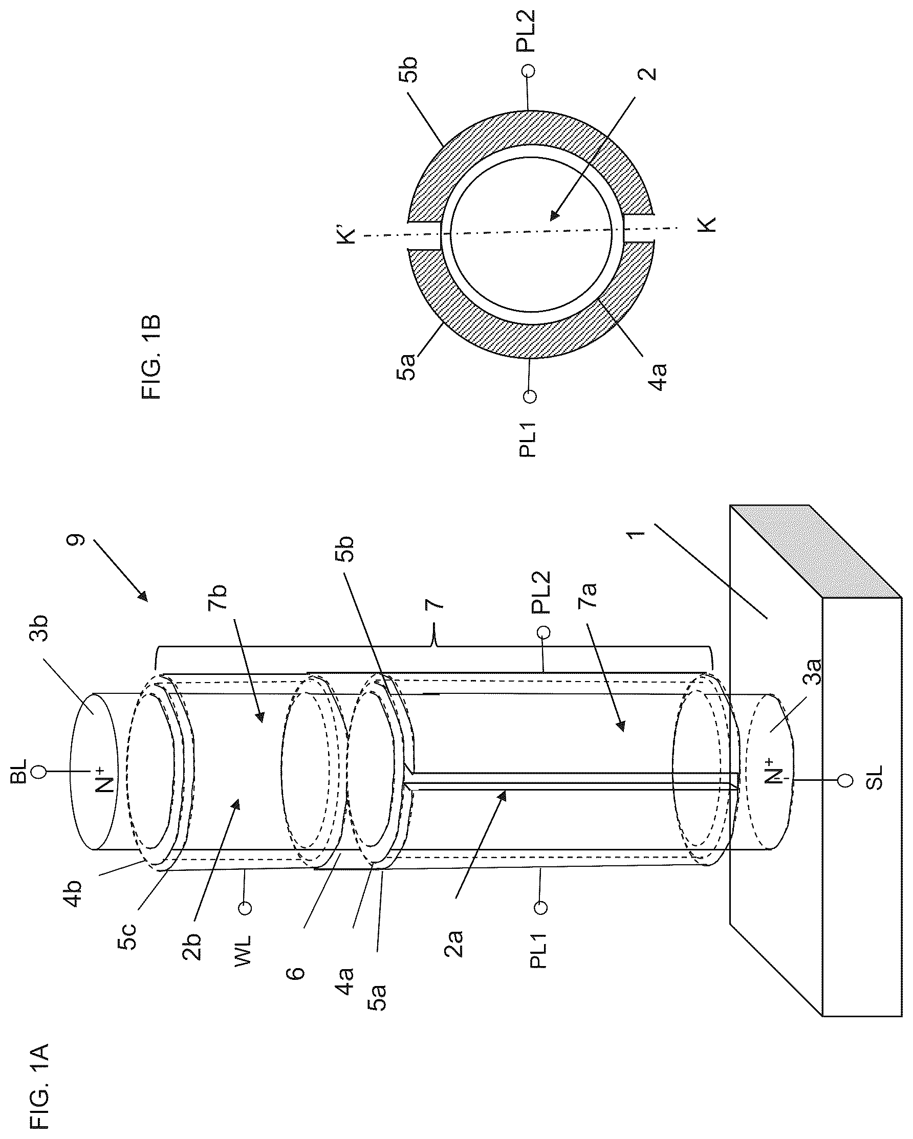 Patent US12120864 Figure 1 – Memory device using semiconductor element