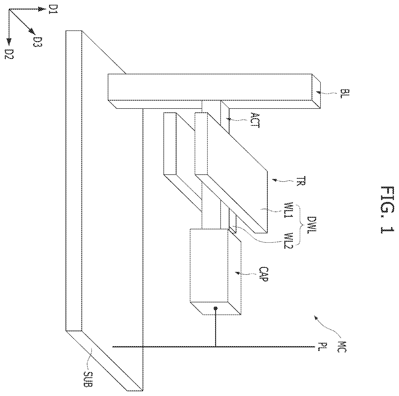 Patent US12120866 — Semiconductor device and method for fabricating the same — Figure 1