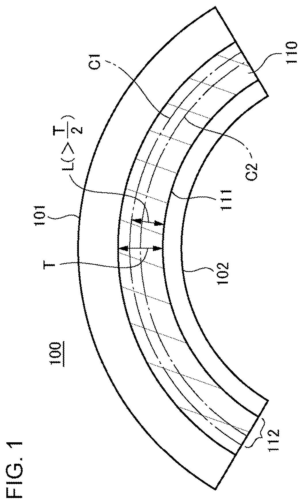 Patent US12120942 — Light emitting element including a fixation member fixing a flexible plate-like portion — Figure 1