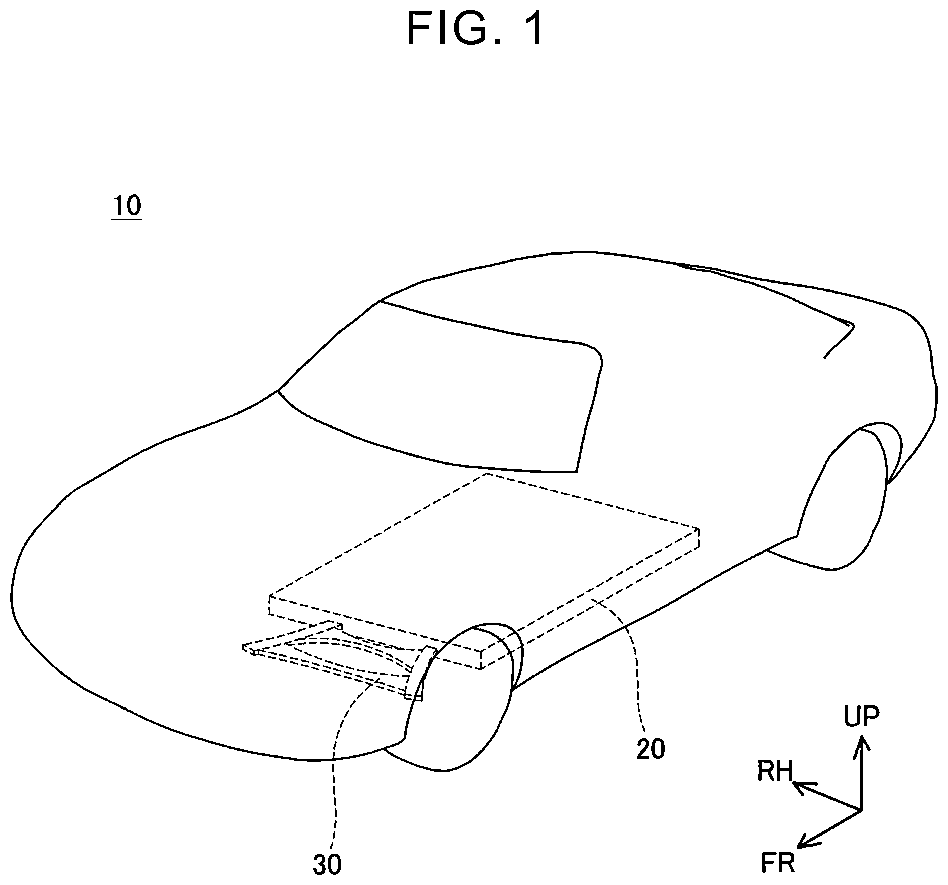 Patent US12126038 — Electrified vehicle — Figure 1