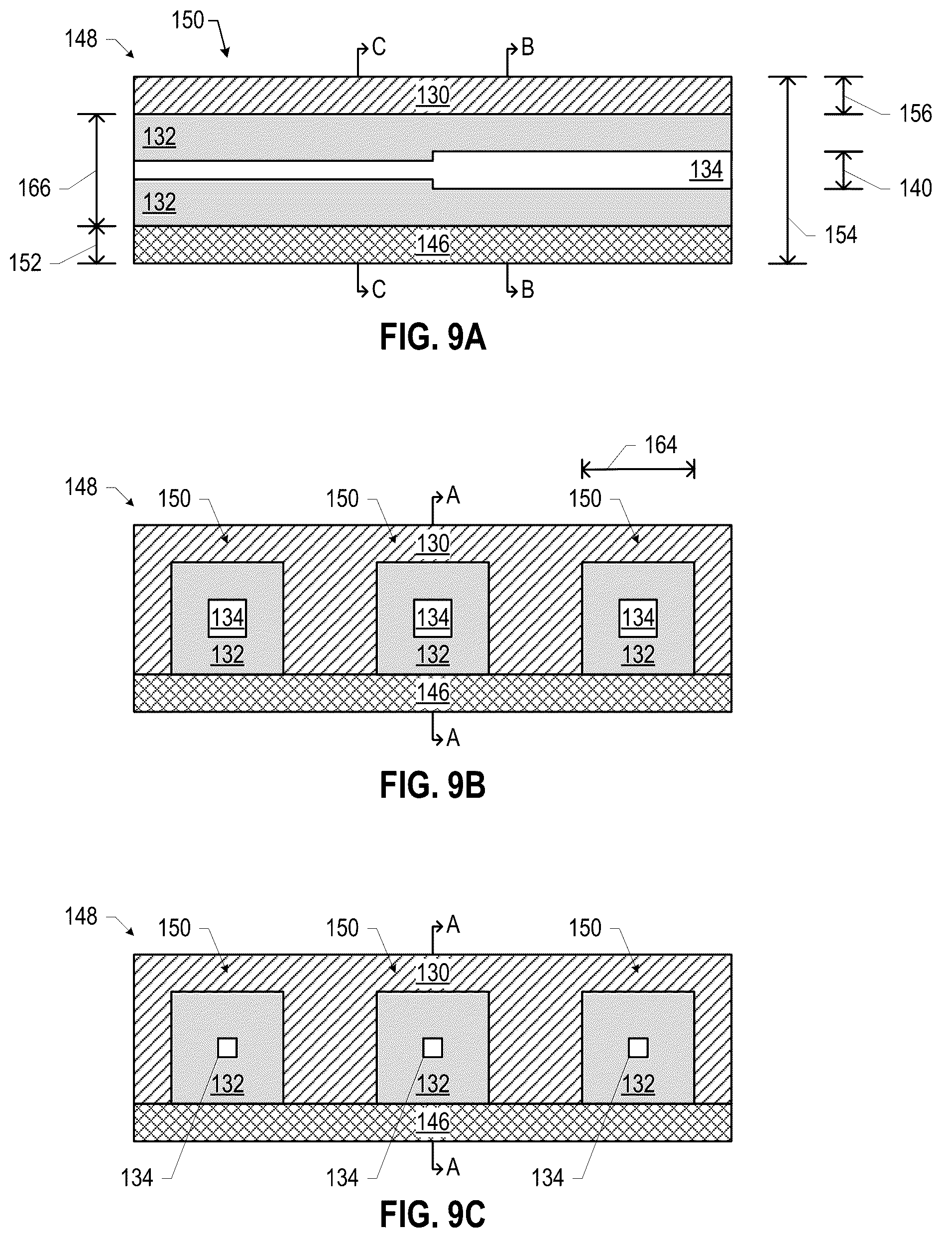 Patent US12126068 Figure 3 – Millimeter-wave dielectric waveguide bundle including first and second adjacent dielectric waveguides having different core and/or cladding materials