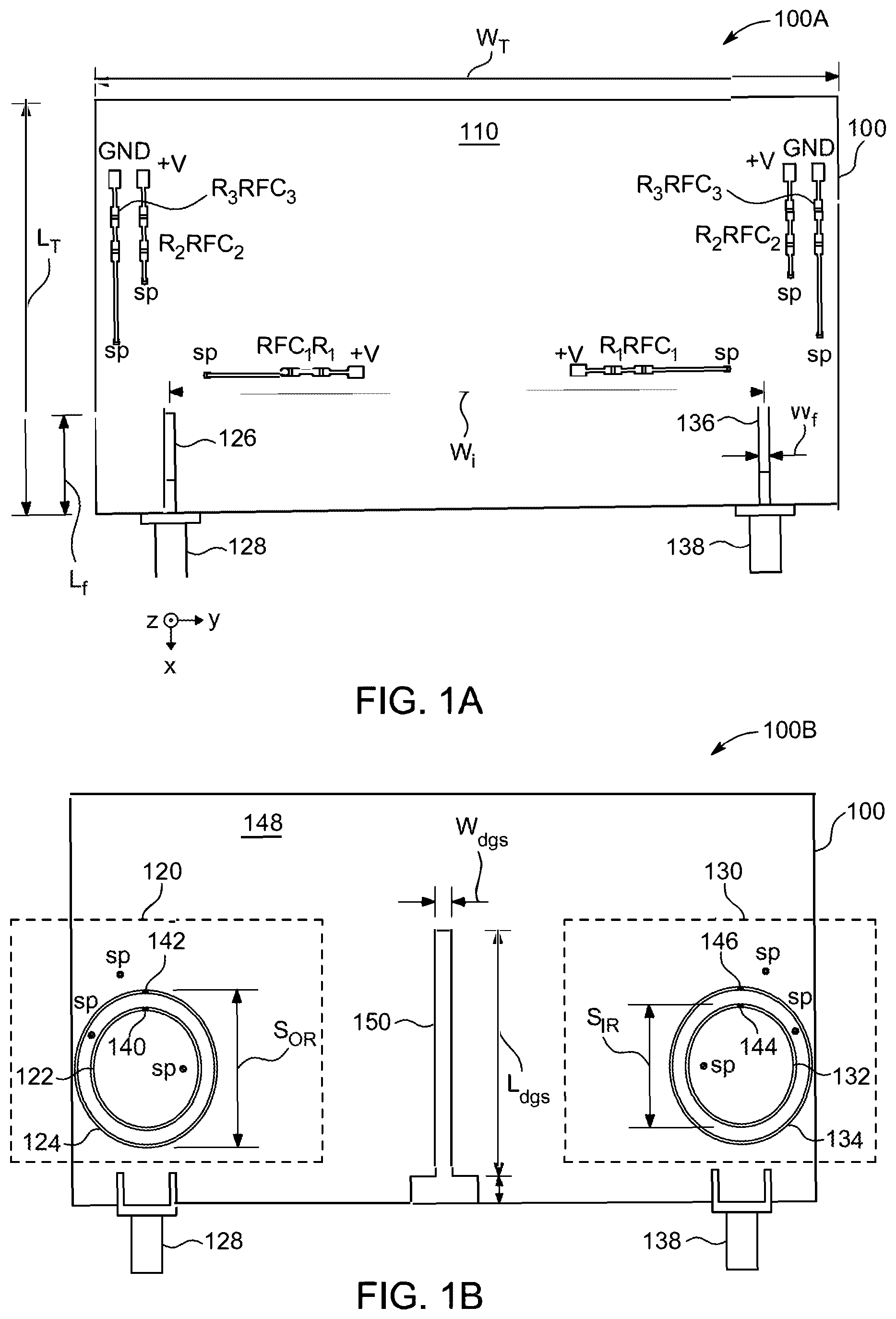 Patent US12126086 — Two element MIMO antenna apparatus — Figure 1