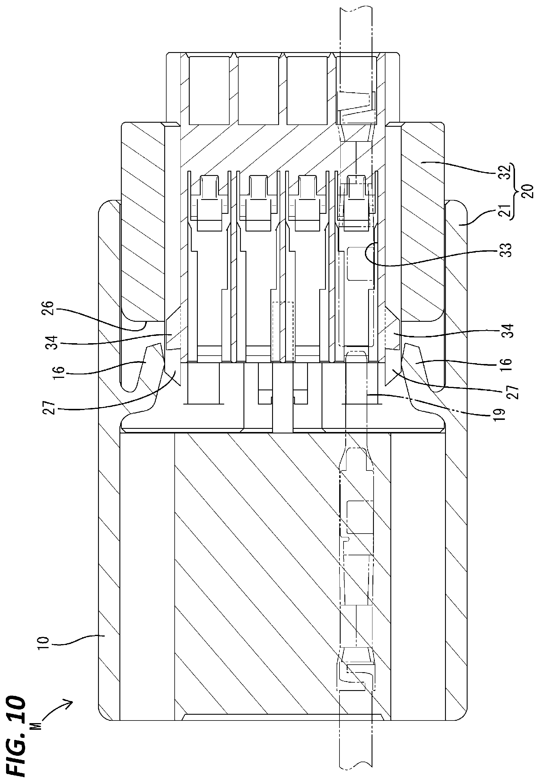 Patent US12126108 Figure 10 – Connector having first housing and second housing connectable to each other