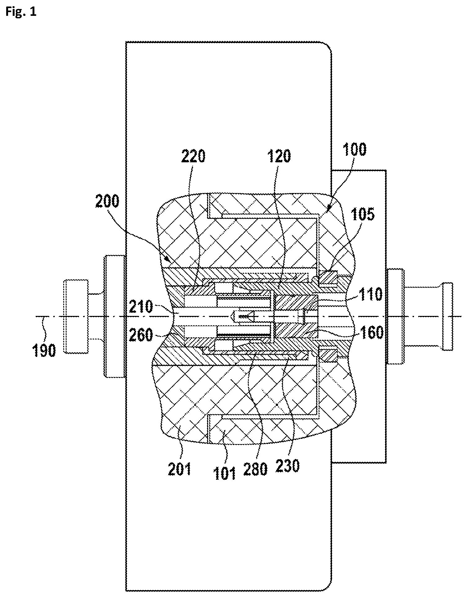 Patent US12126125 — Low passive intermodulation connector system — Figure 1