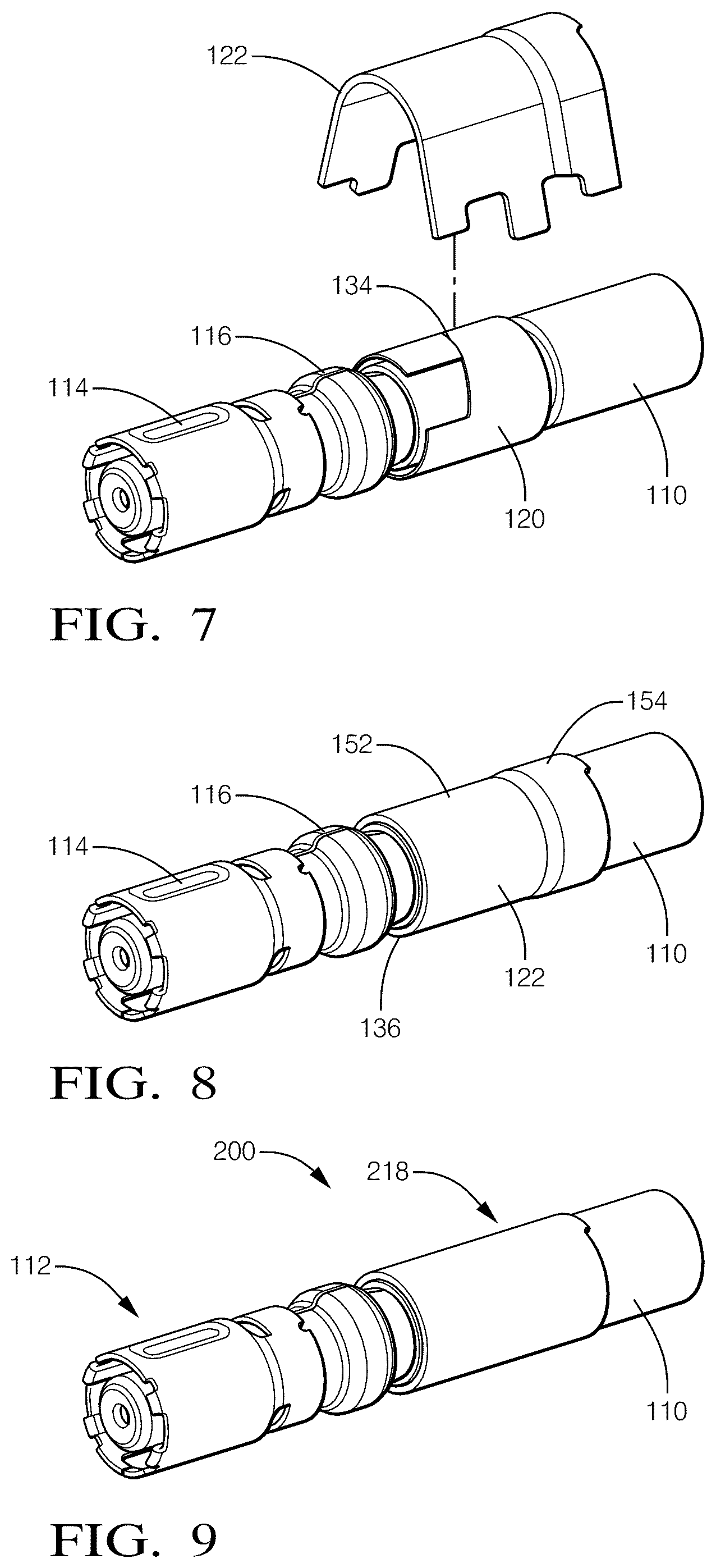 Patent US12126131 Figure 5 – Electrical cable terminal with two piece coaxial crimped outer ferrule