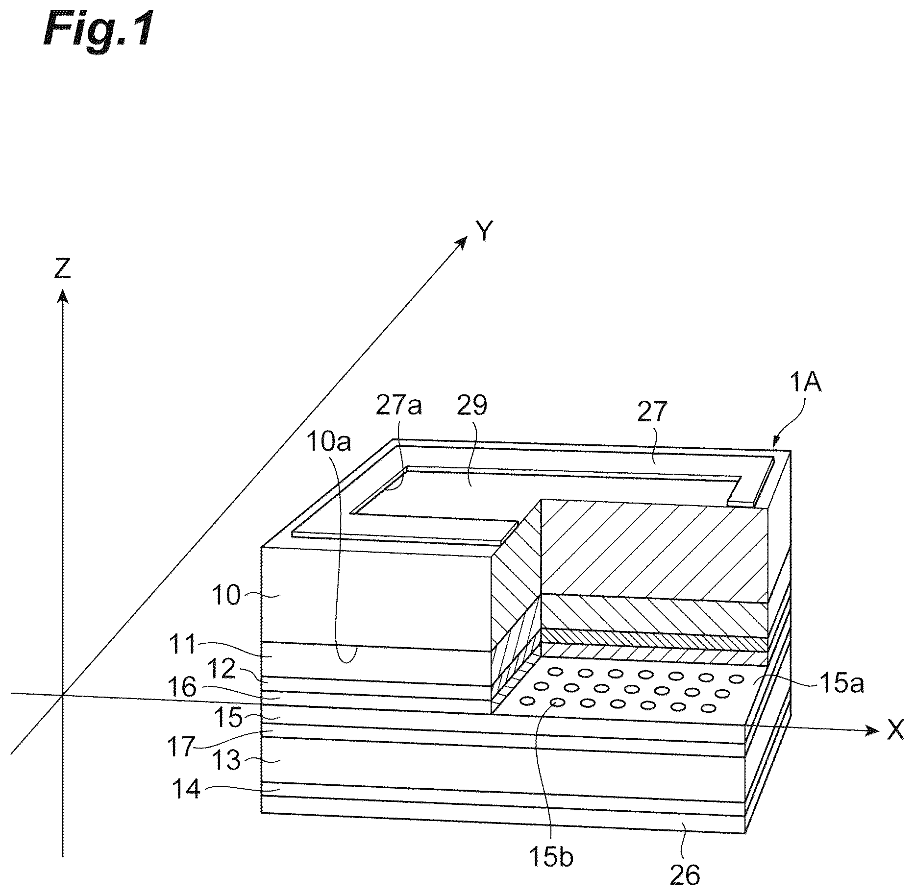 Patent US12126140 Figure 1 – Light-emitting element