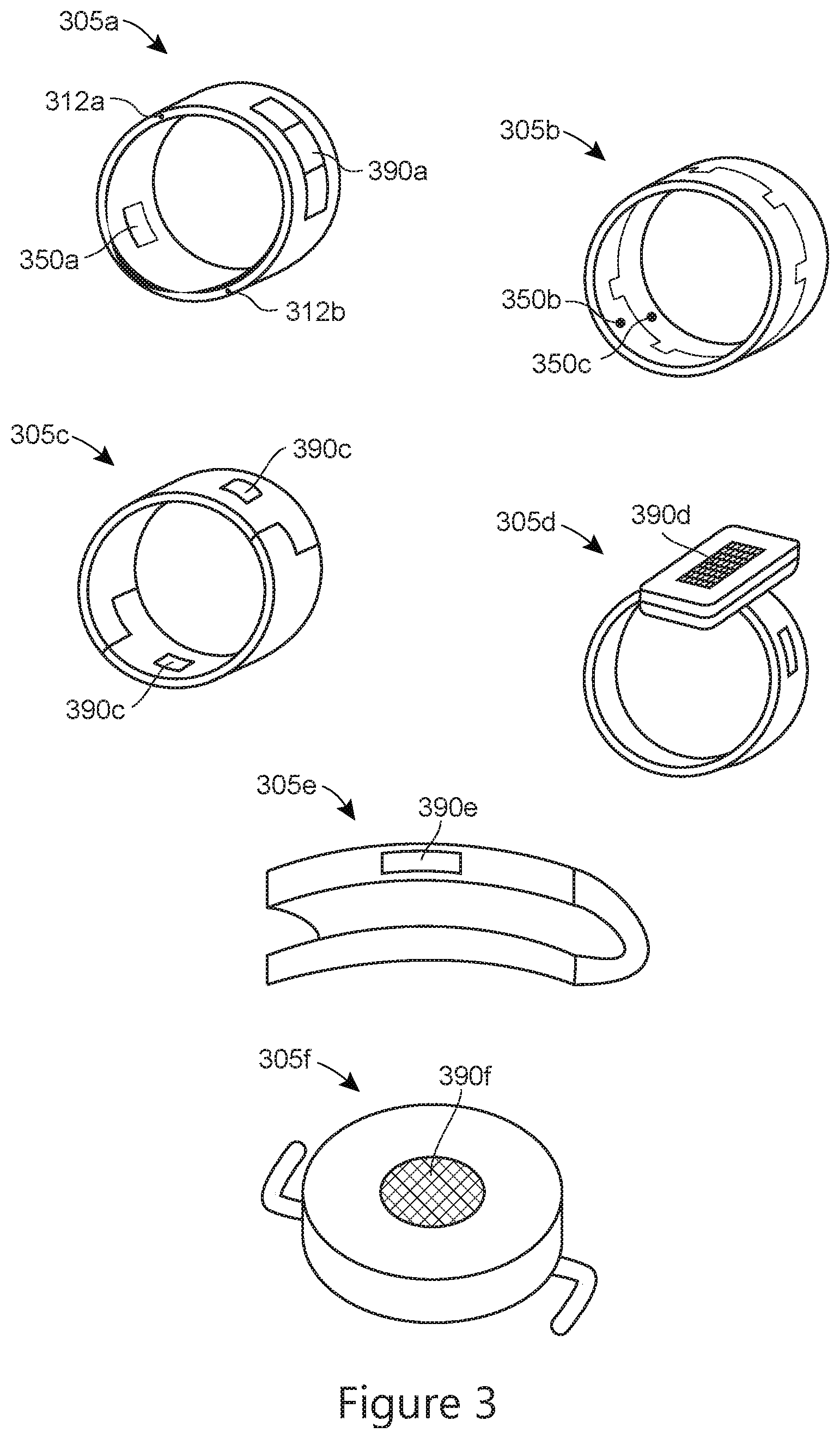 Patent US12126181 Figure 3 – Energy harvesting circuits for a smart ring