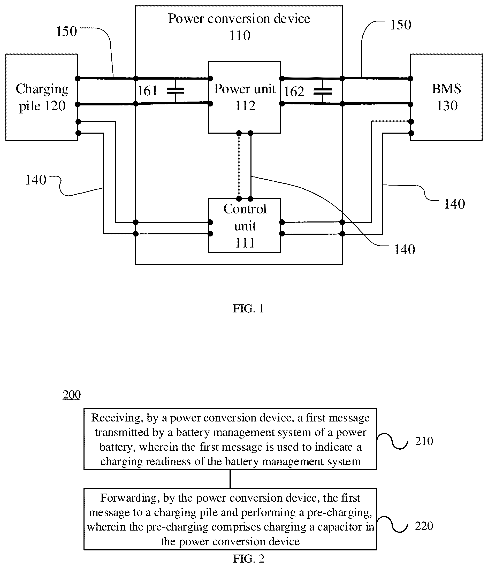 Patent US12126196 — Pre-charging method of power conversion device and power conversion device — Figure 1