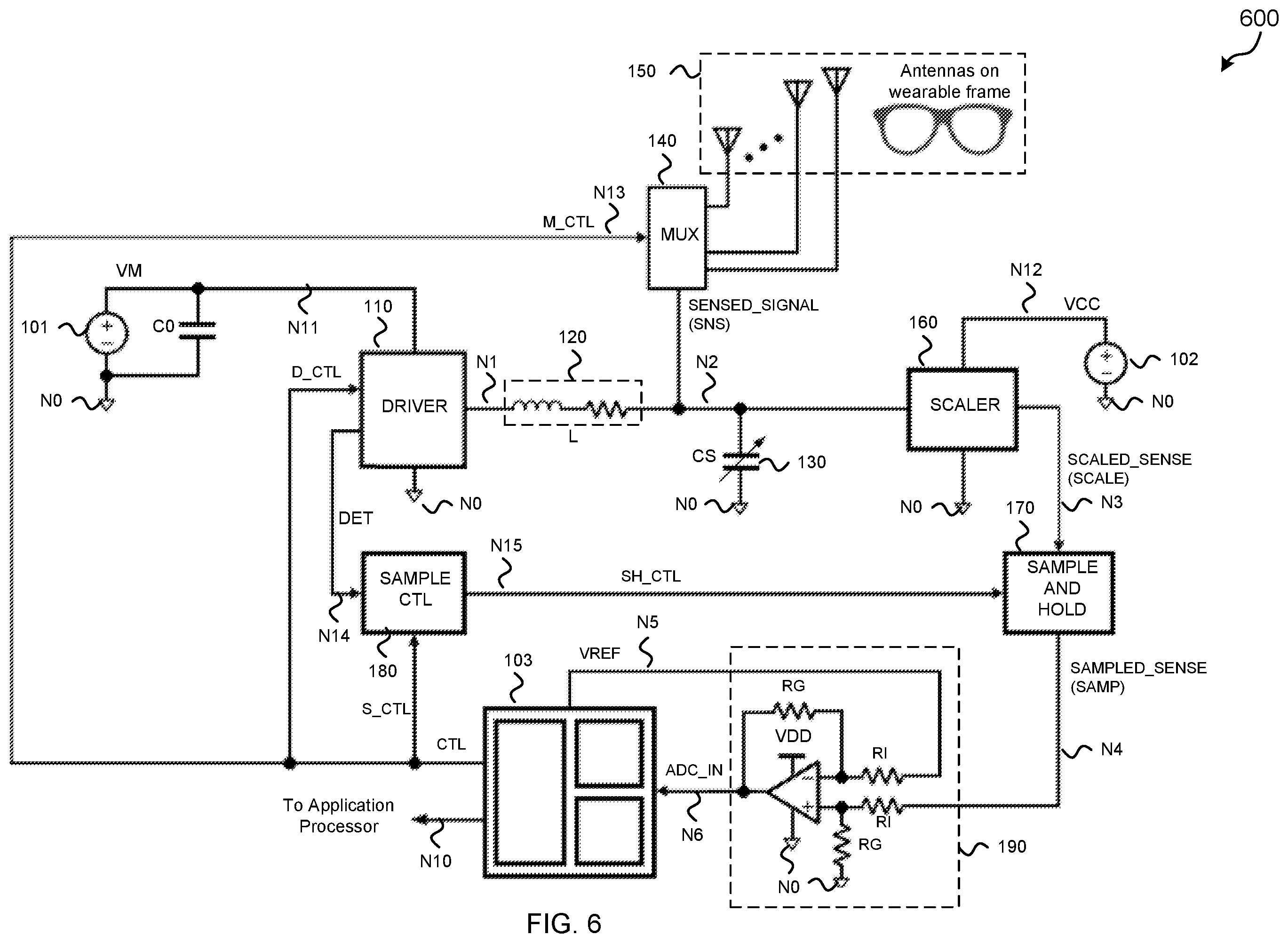 Patent US12126205 Figure 6 – High sensitivity resonant drive scheme for RF face tracking
