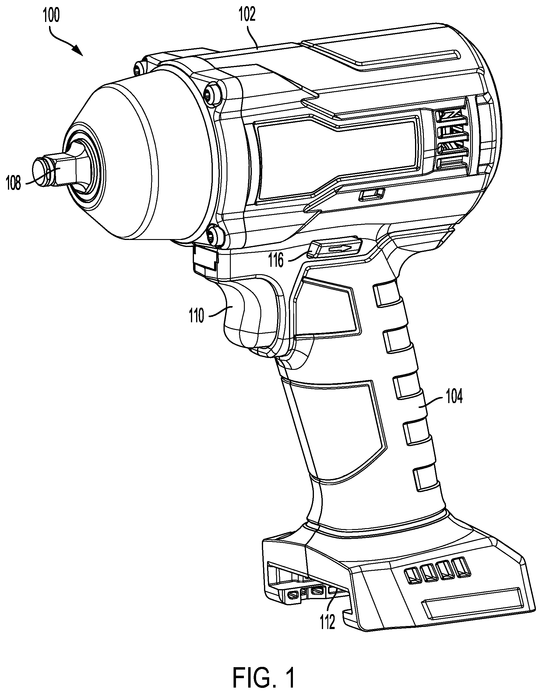 Patent US12126226 Figure 1 – Motor controller for a tool