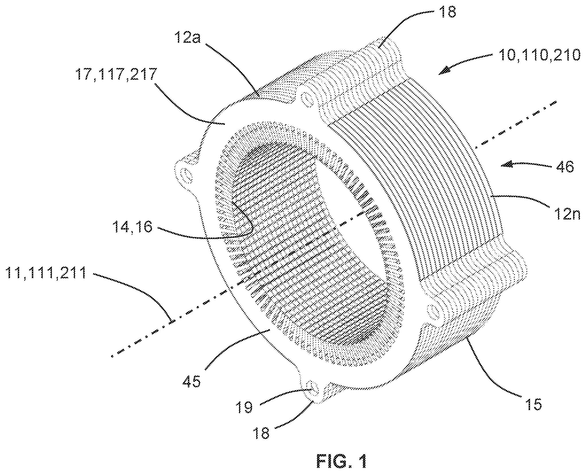 Patent US12126242 Figure 1 – Motor stator coolant distribution via internal channels