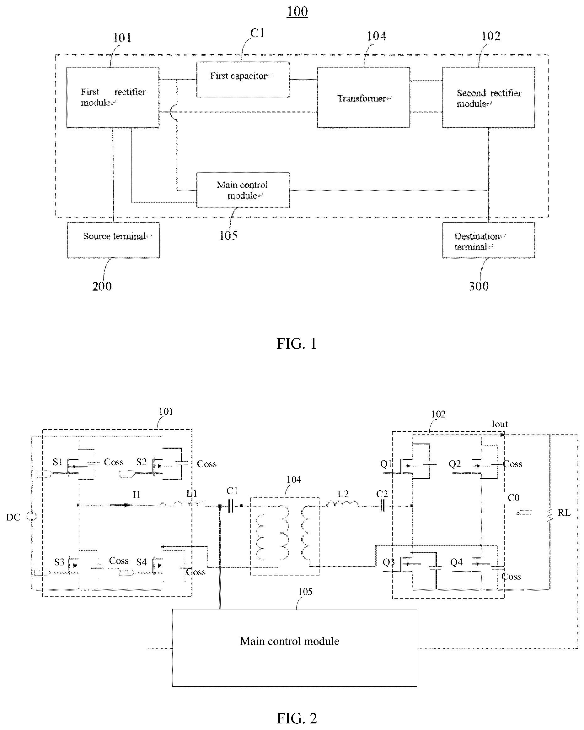 Patent US12126247 — Bi-directional DC/DC converter, control method and apparatus thereof, and storage medium — Figure 1