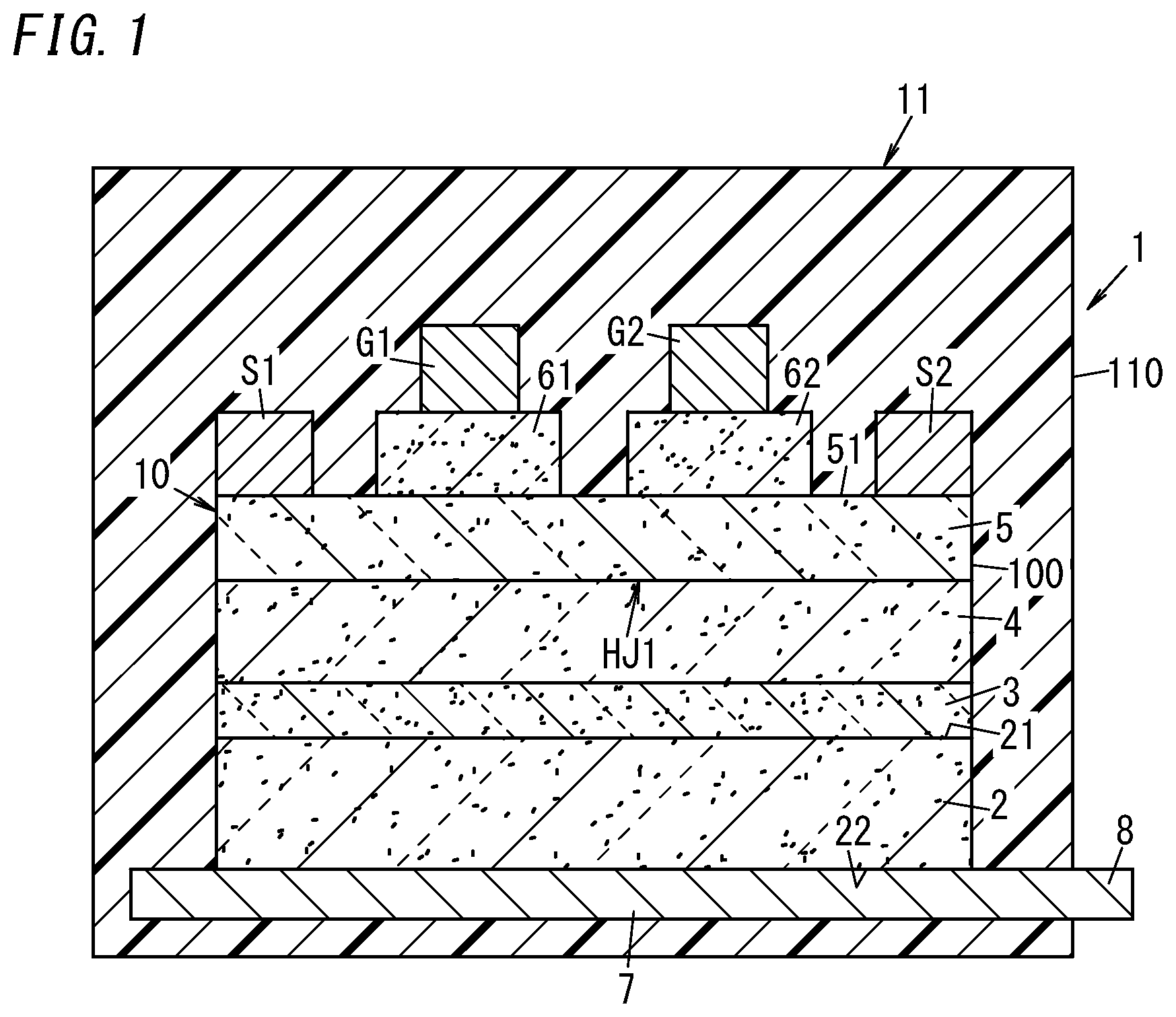 Patent US12126274 — Bidirectional switch, electrical device, and multi-level inverter — Figure 1