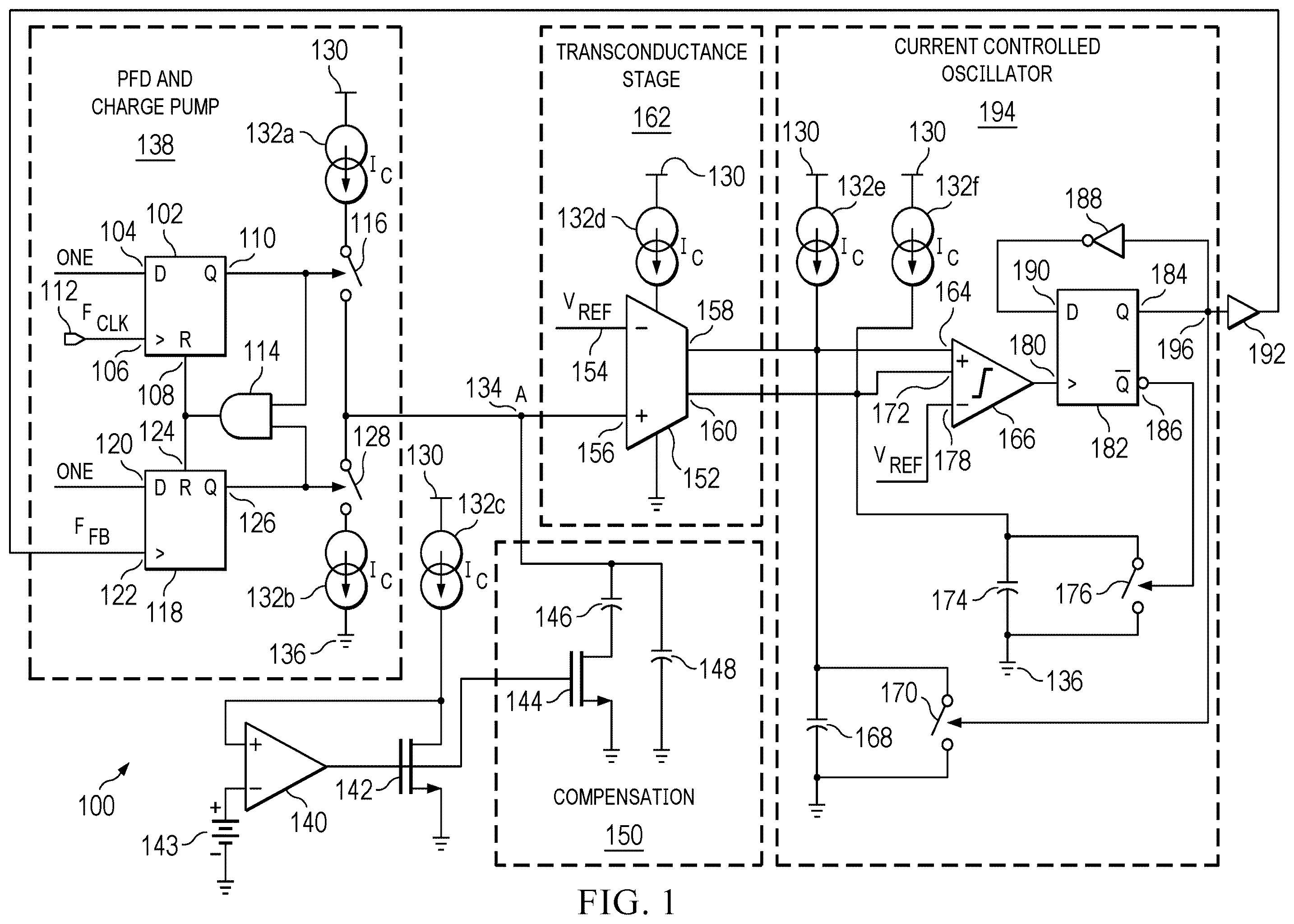 Patent US12126348 — Adjustable phase locked loop — Figure 1