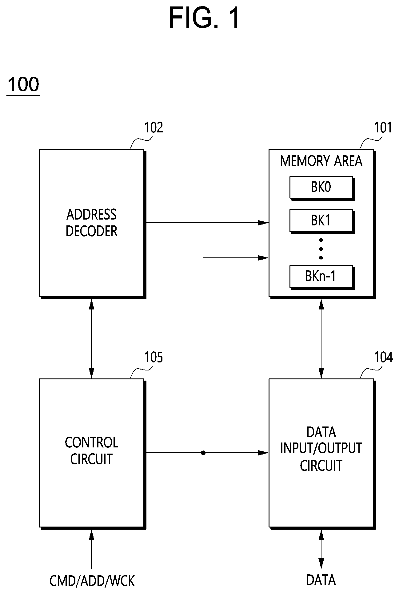 Patent US12126357 — Error correction code circuit and semiconductor apparatus including the error correction code circuit — Figure 1