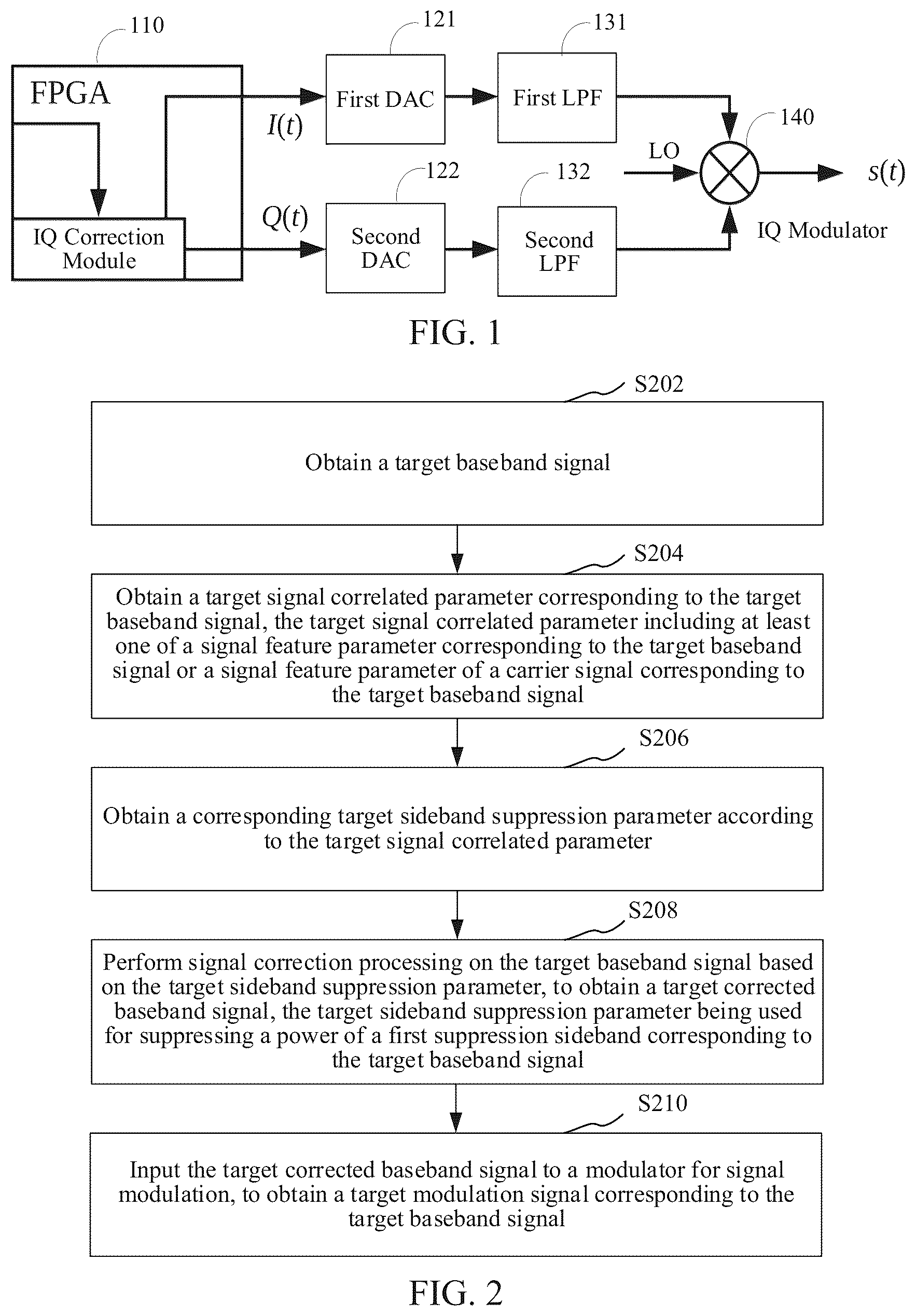 Patent US12126407 — Sideband suppression method and apparatus, computer device, and storage medium — Figure 1