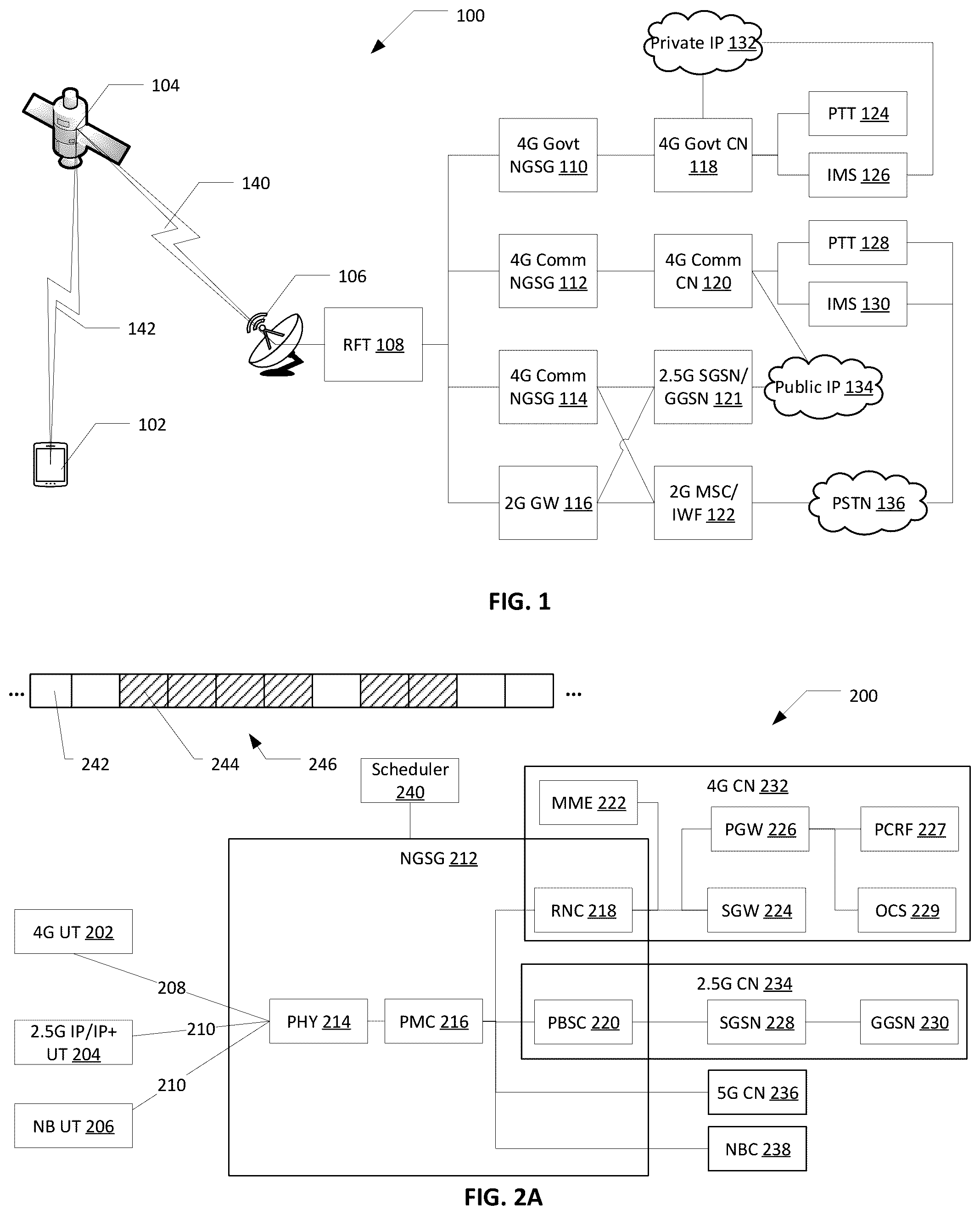 Patent US12126430 — Conserving resources of a next generation satellite — Figure 1