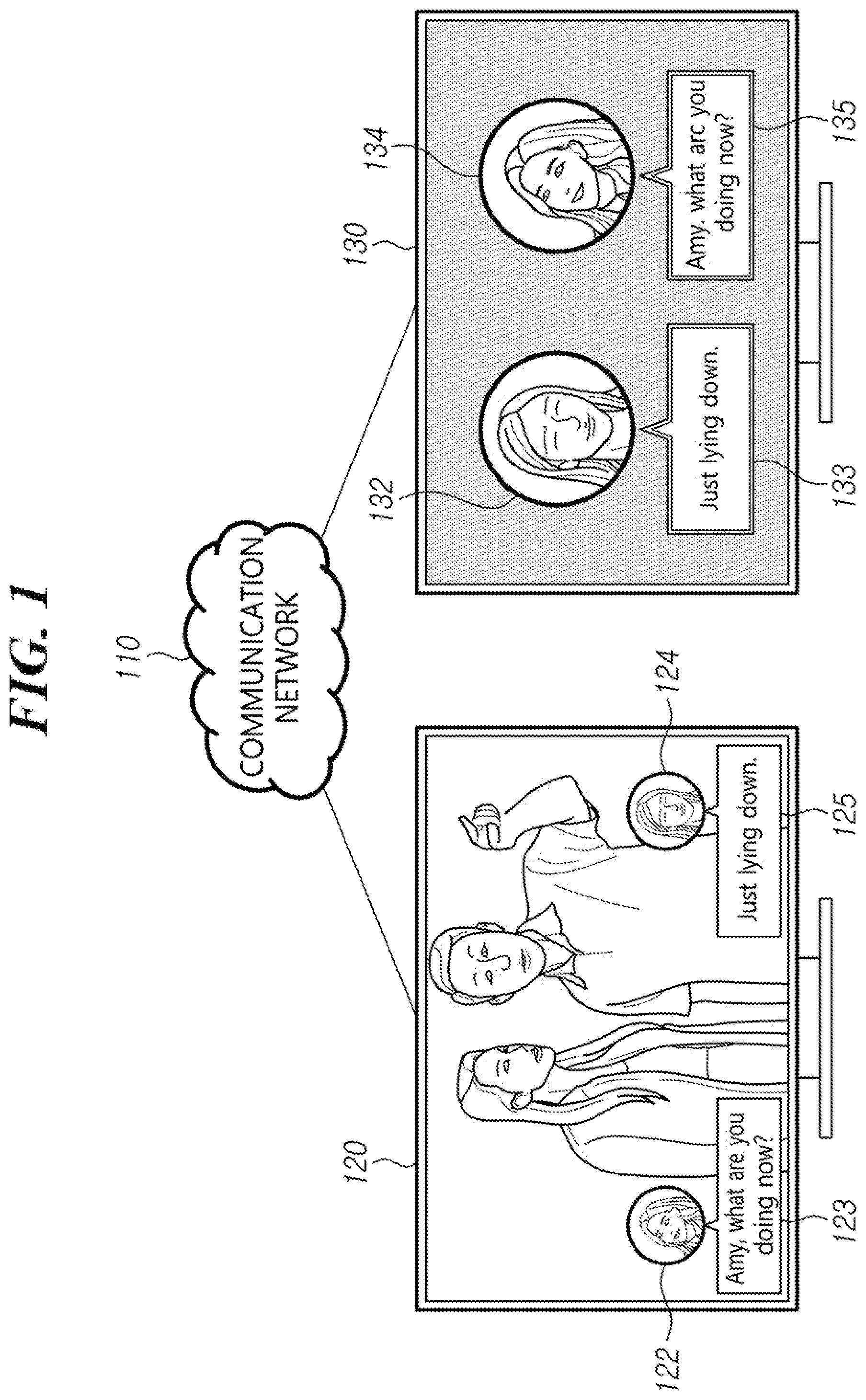 Patent US12126583 — Display device and method for supporting communication between display devices — Figure 1