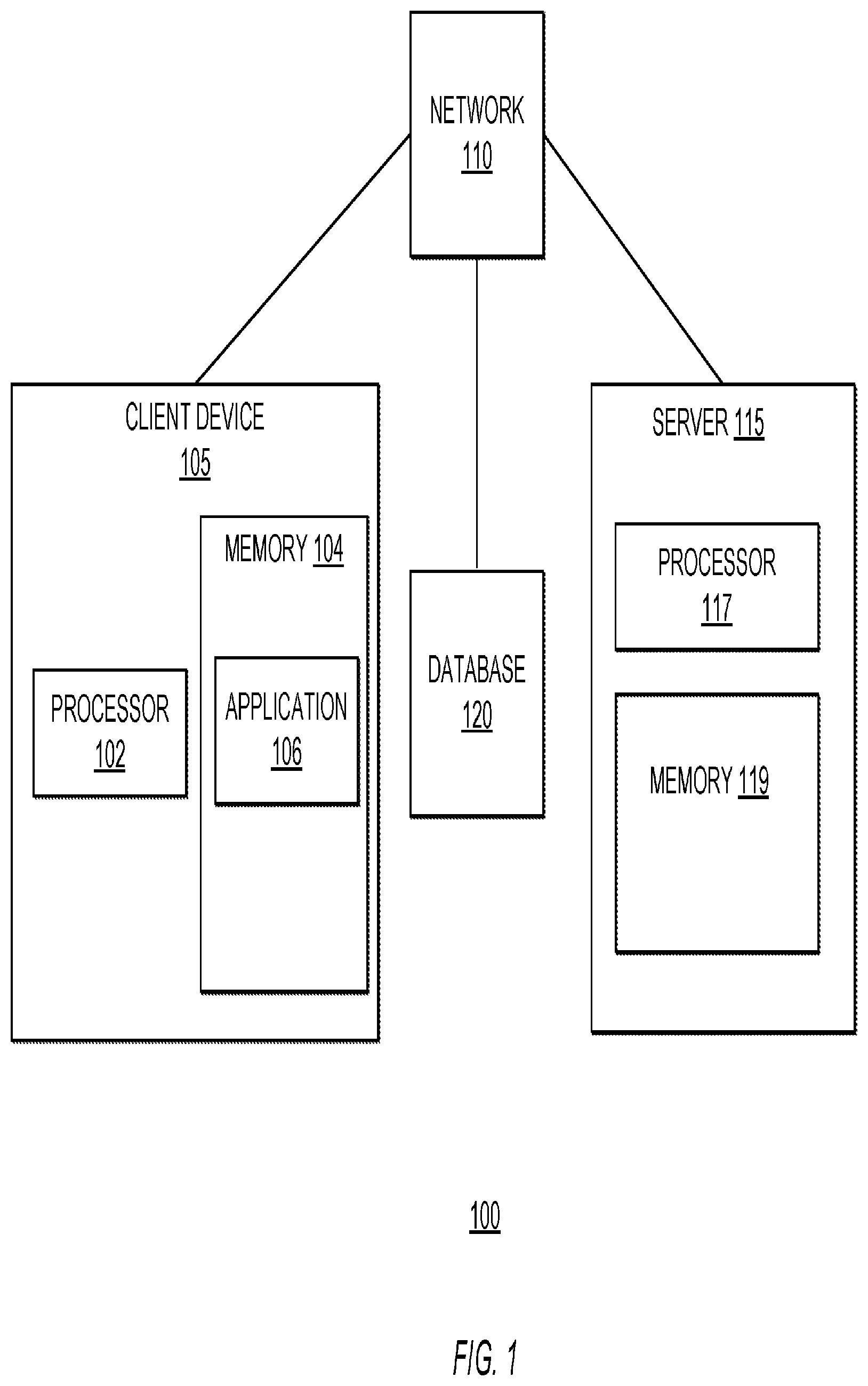 Patent US12126605 — Systems and methods for determining knowledge-based authentication questions — Figure 1