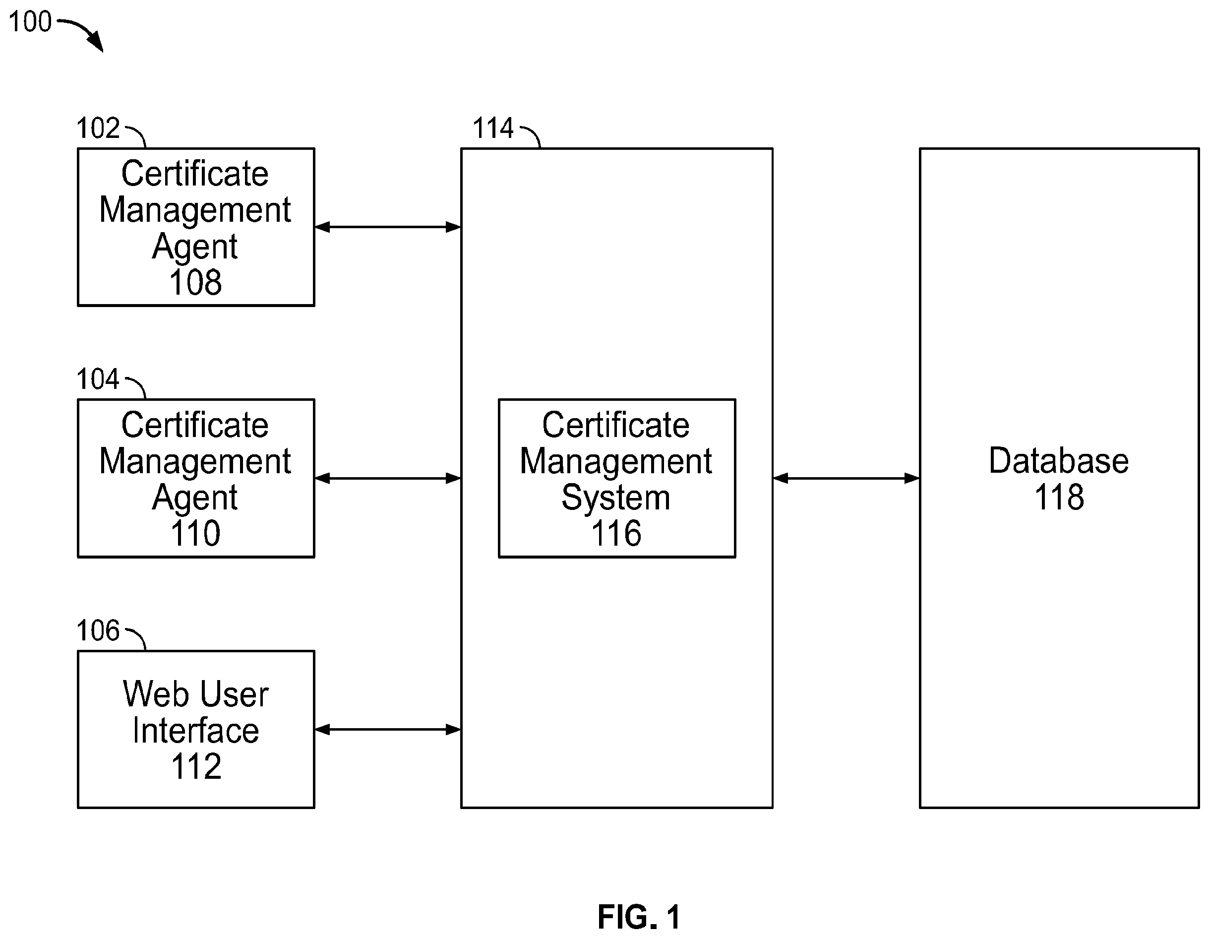 Patent US12126610 — Central cryptographic management for computer systems — Figure 1