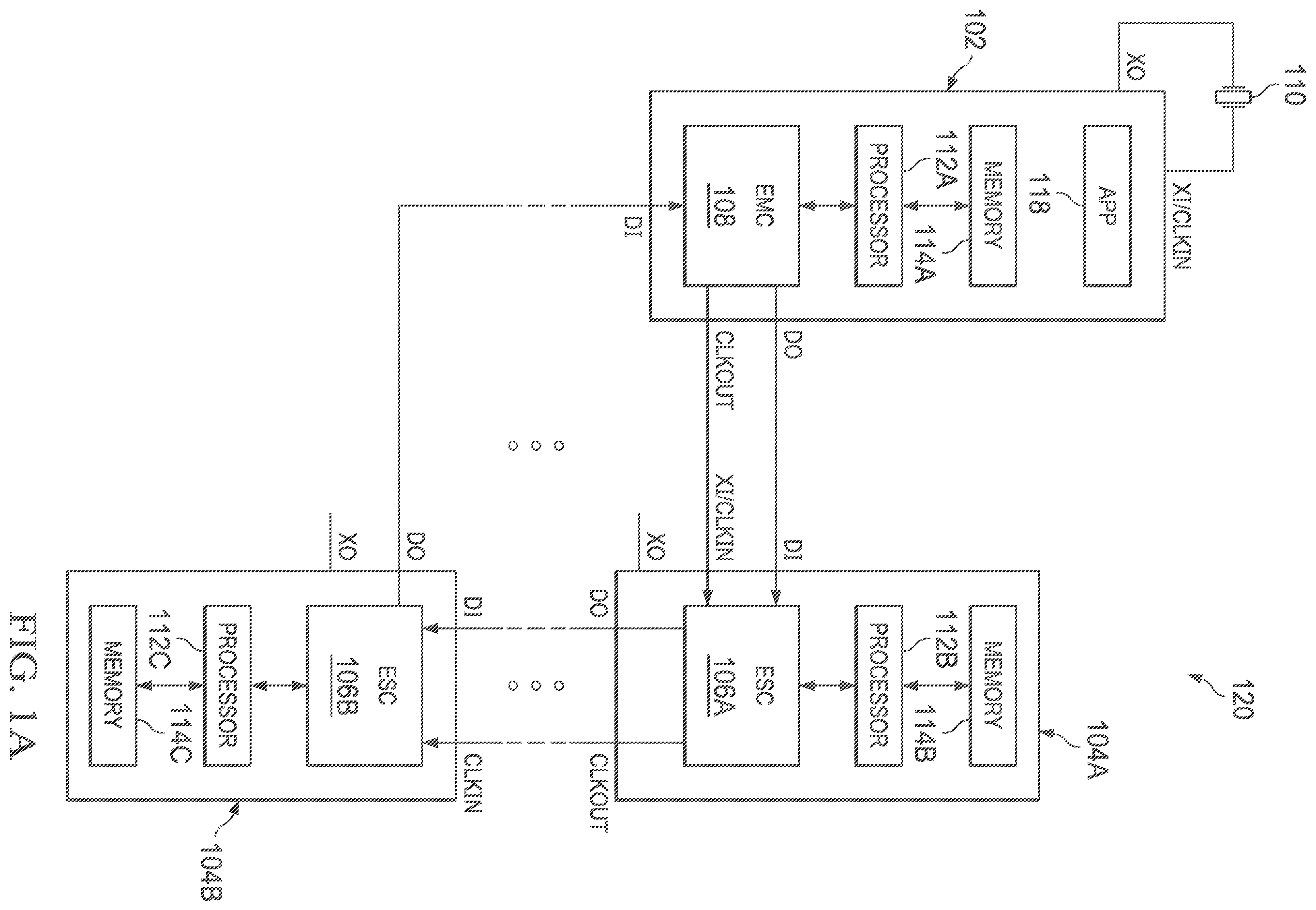 Patent US12126703 — EtherCAT device with clock generation mode and clock propagation mode — Figure 1
