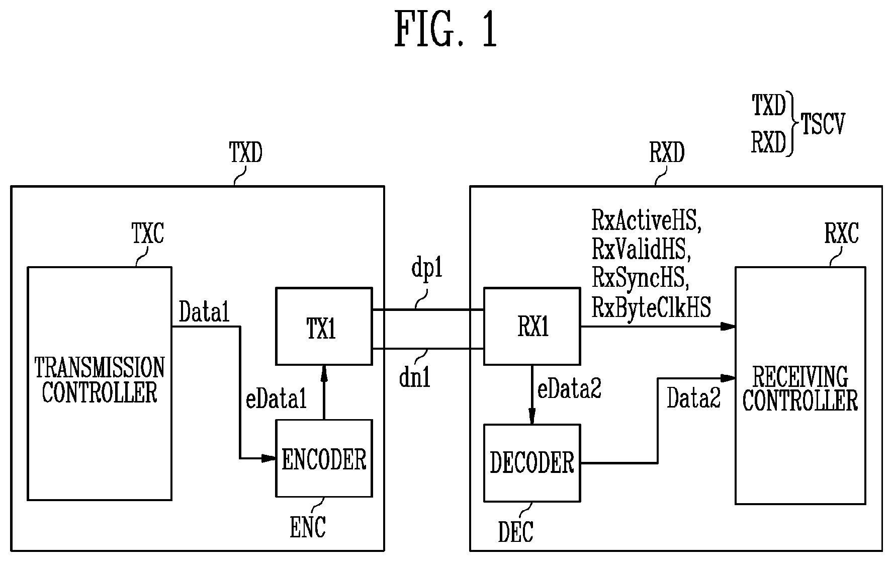 Patent US12126704 — Transceiver and method of driving the same — Figure 1