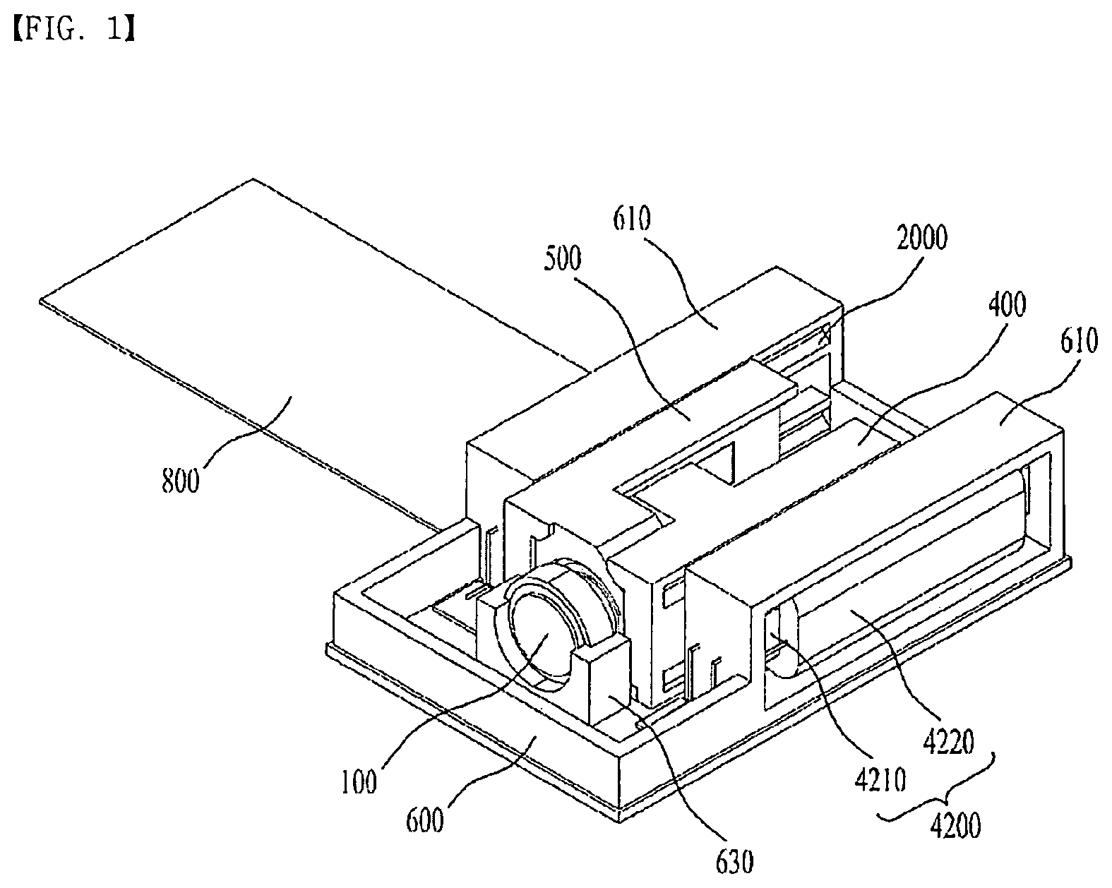 Patent US12126886 Figure 1 – Camera module