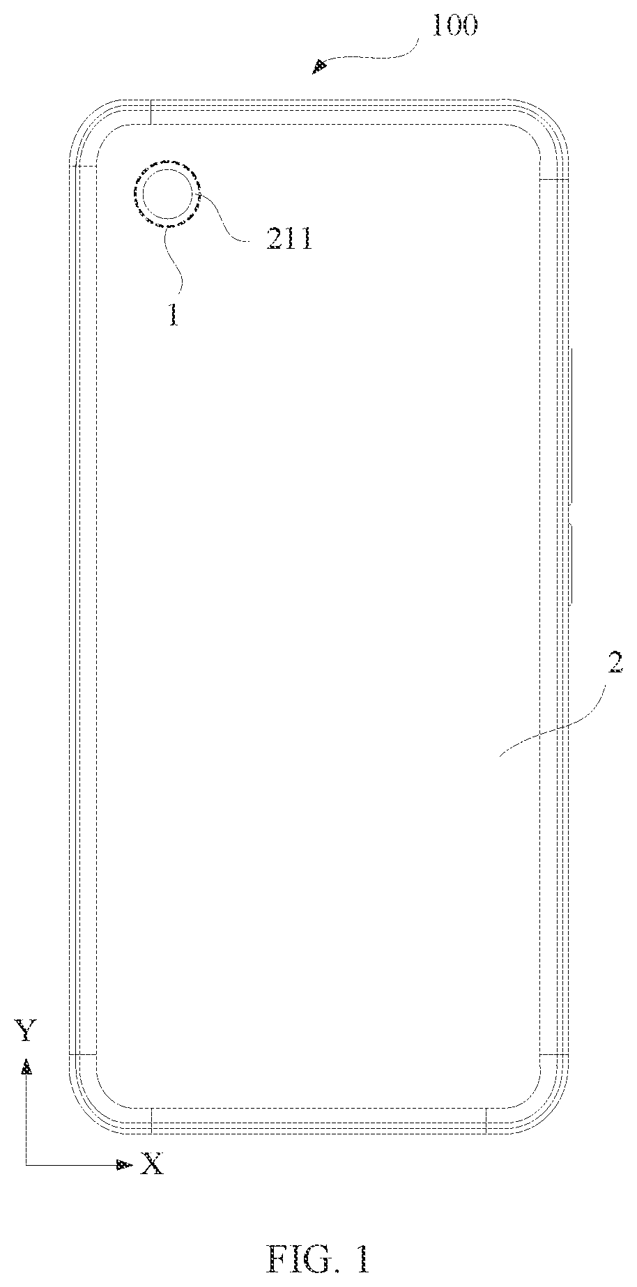 Patent US12126907 — Camera module, assembling method therefor, and electronic device — Figure 1