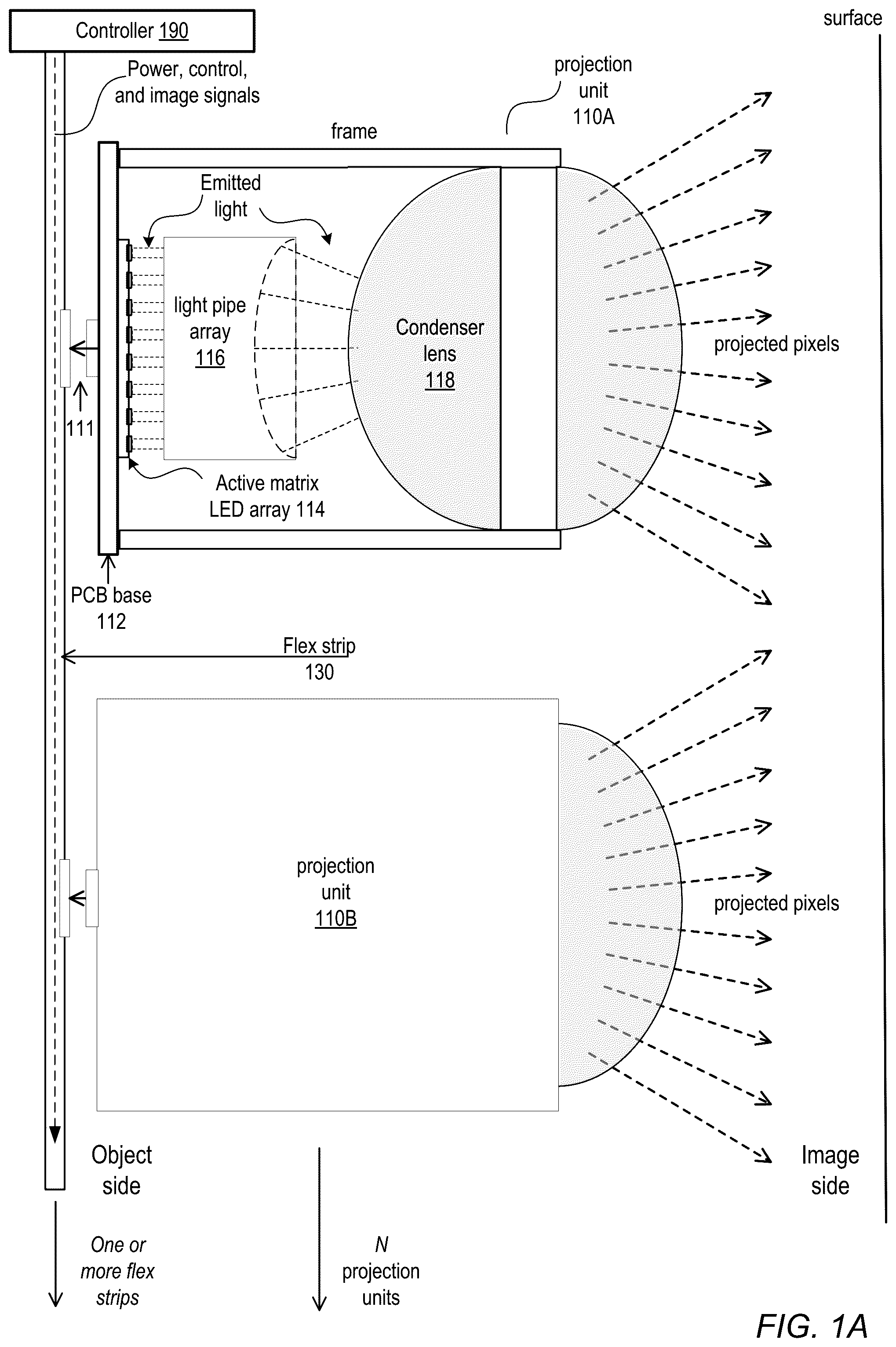 Patent US12126943 — Spatial light system — Figure 1