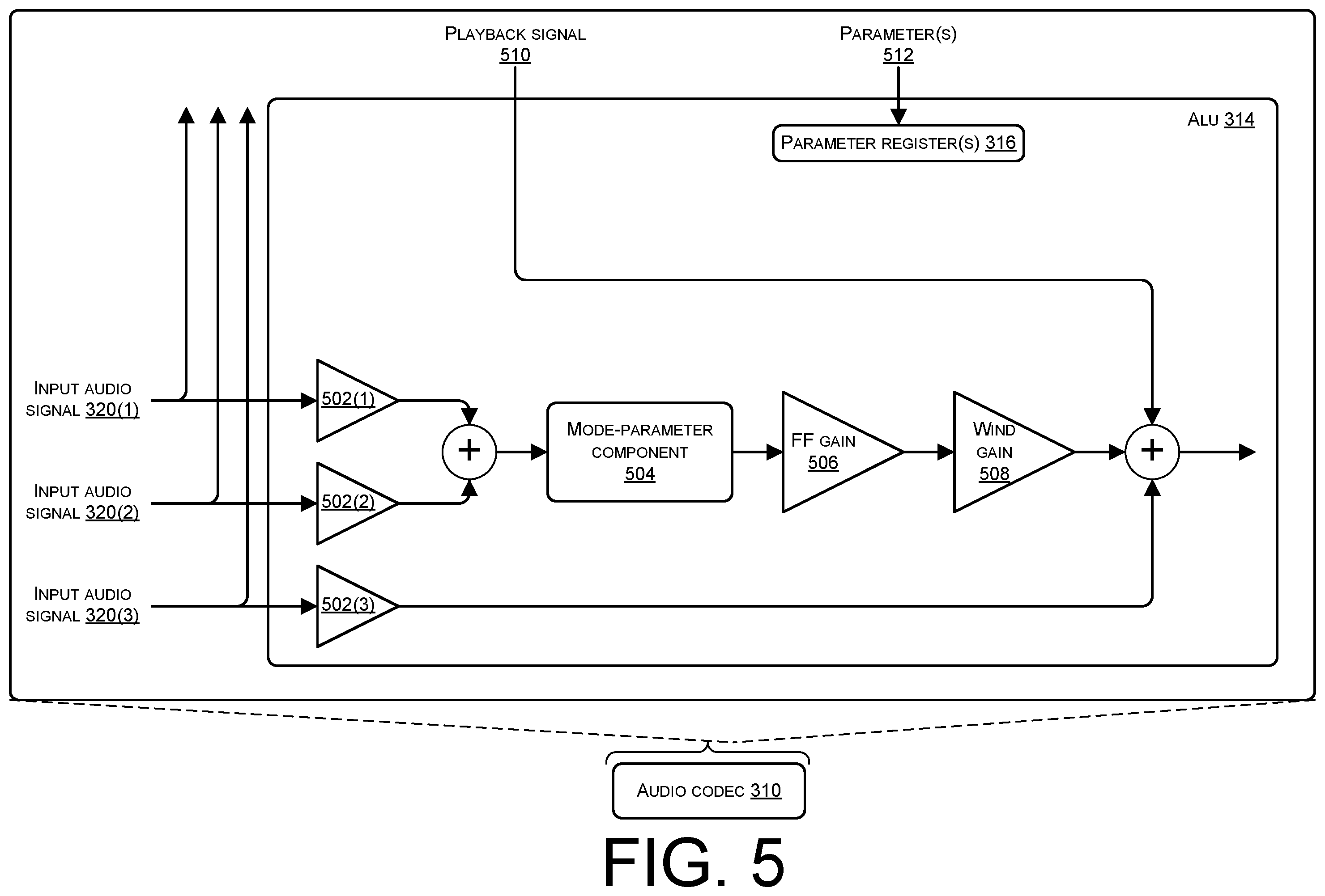 Patent US12126957 Figure 5 – Detecting wind events in audio data