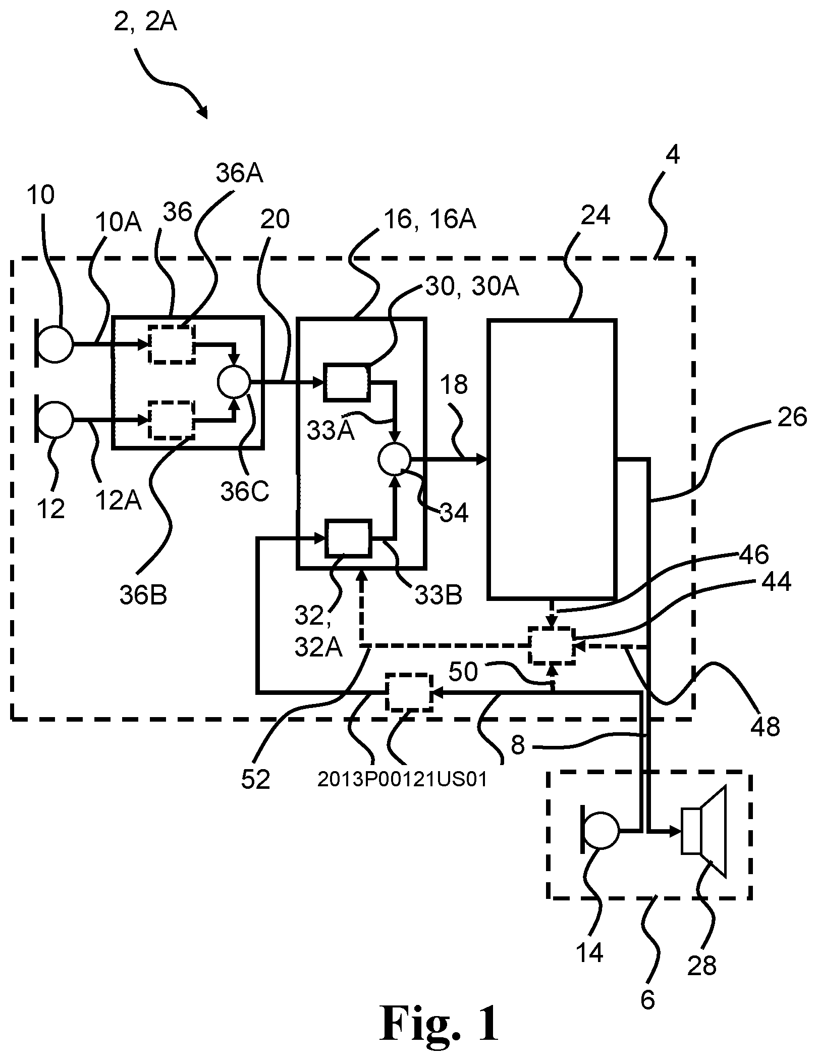 Patent US12126972 Figure 1 – Hearing device with in-ear microphone and related method