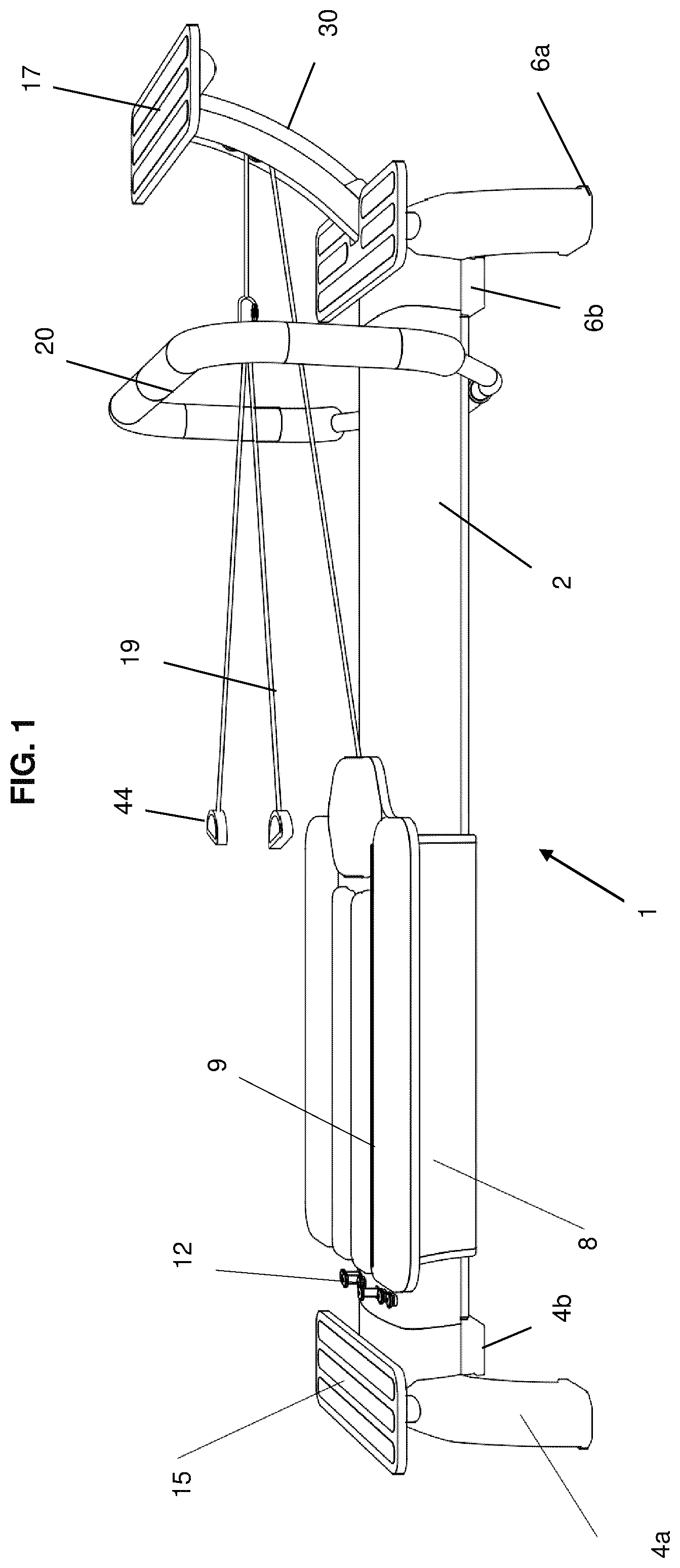 Patent US12128272 — Exercise machine — Figure 1
