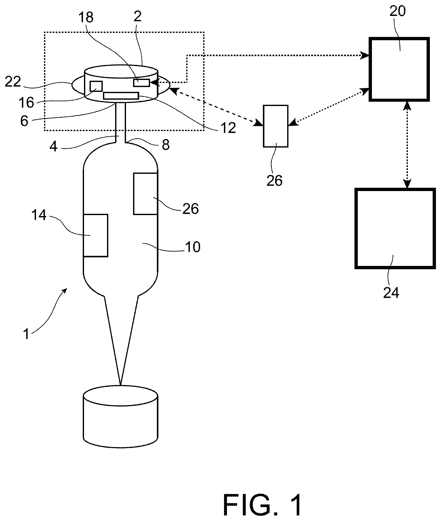 Patent US12128396 — Manually-operated mono-channel or multi-channel pipettes and control button intended for such pipettes — Figure 1