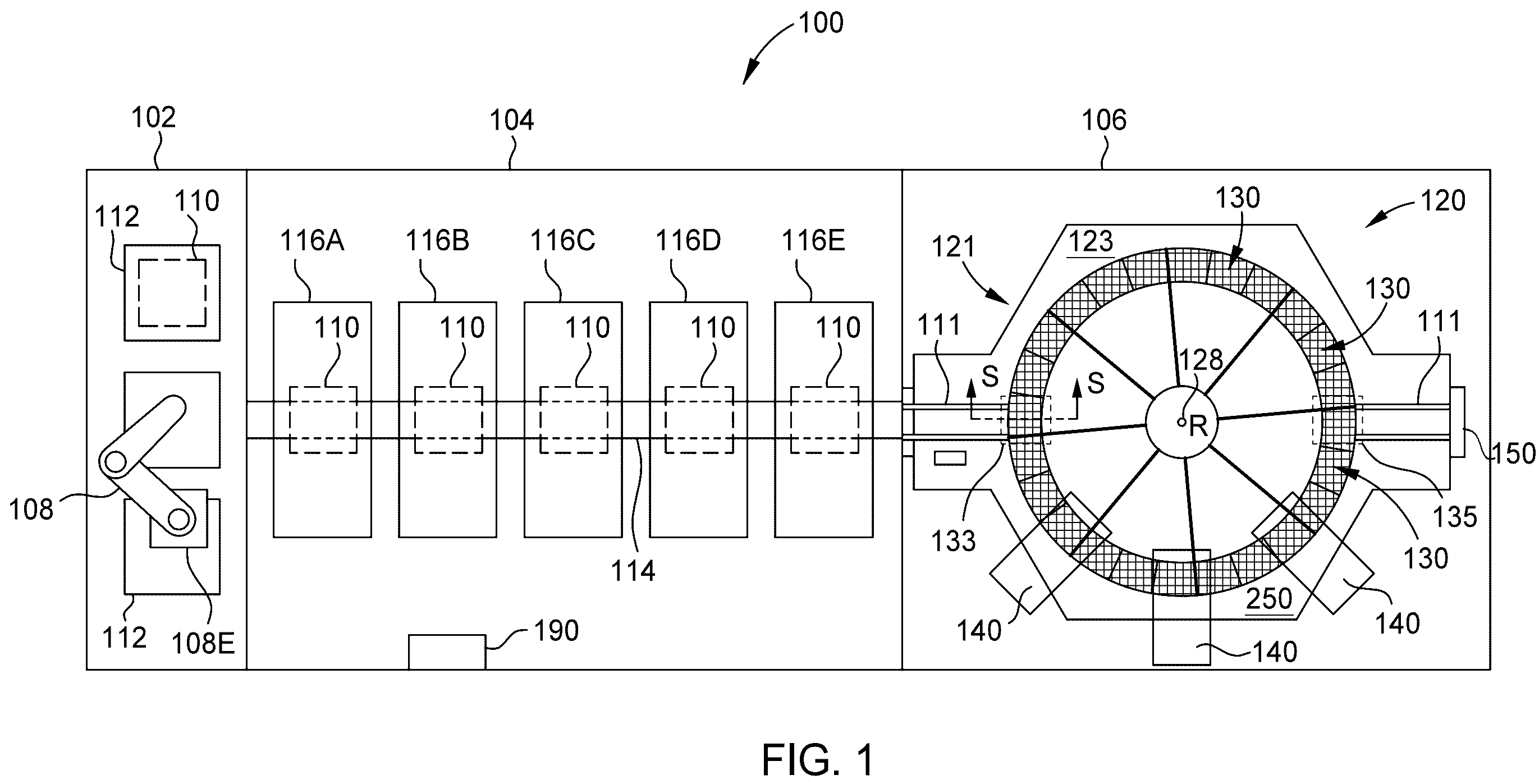 Patent US12128446 — High speed substrate sorter — Figure 1