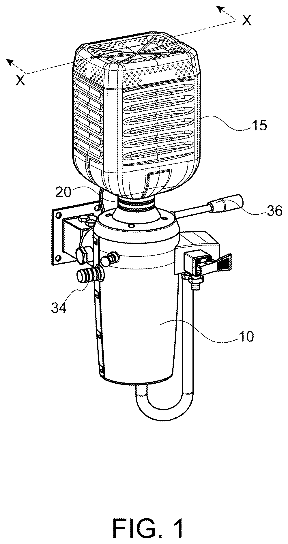 Patent US12128460 — Apparatus to direct flow of fluid — Figure 1