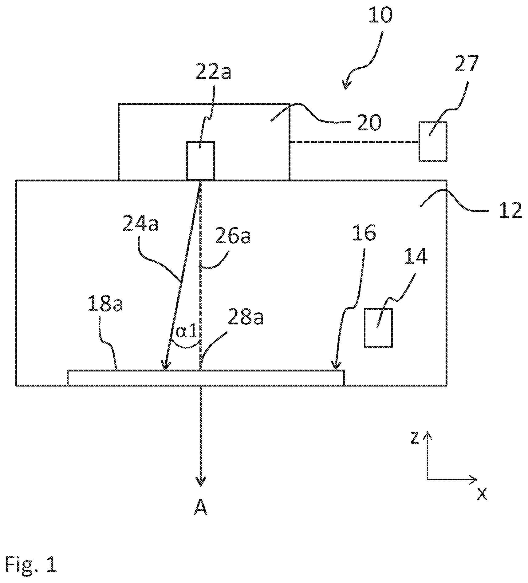 Patent US12128480 — Apparatus and method for producing a three-dimensional work piece — Figure 1