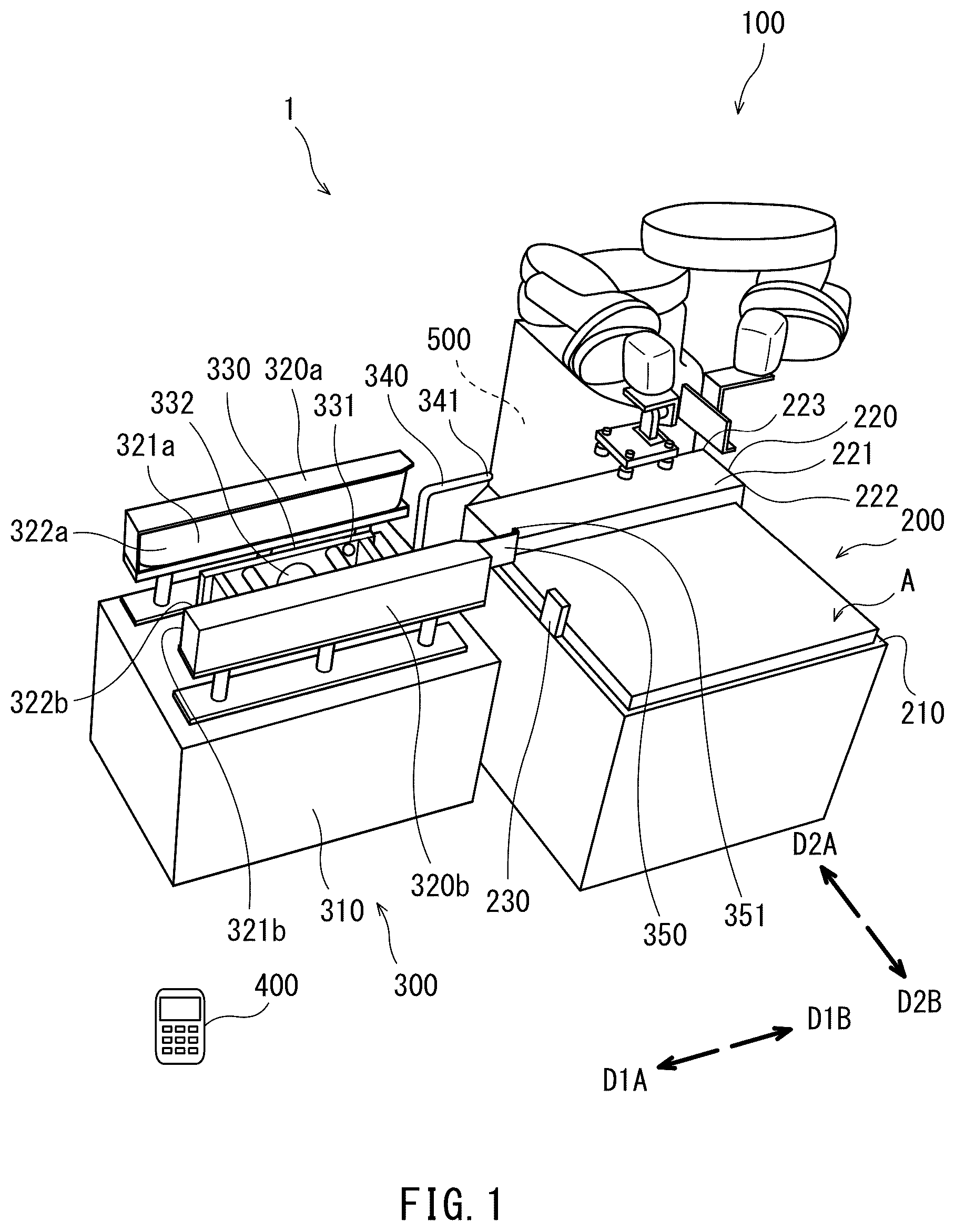 Patent US12128556 — Robot system — Figure 1