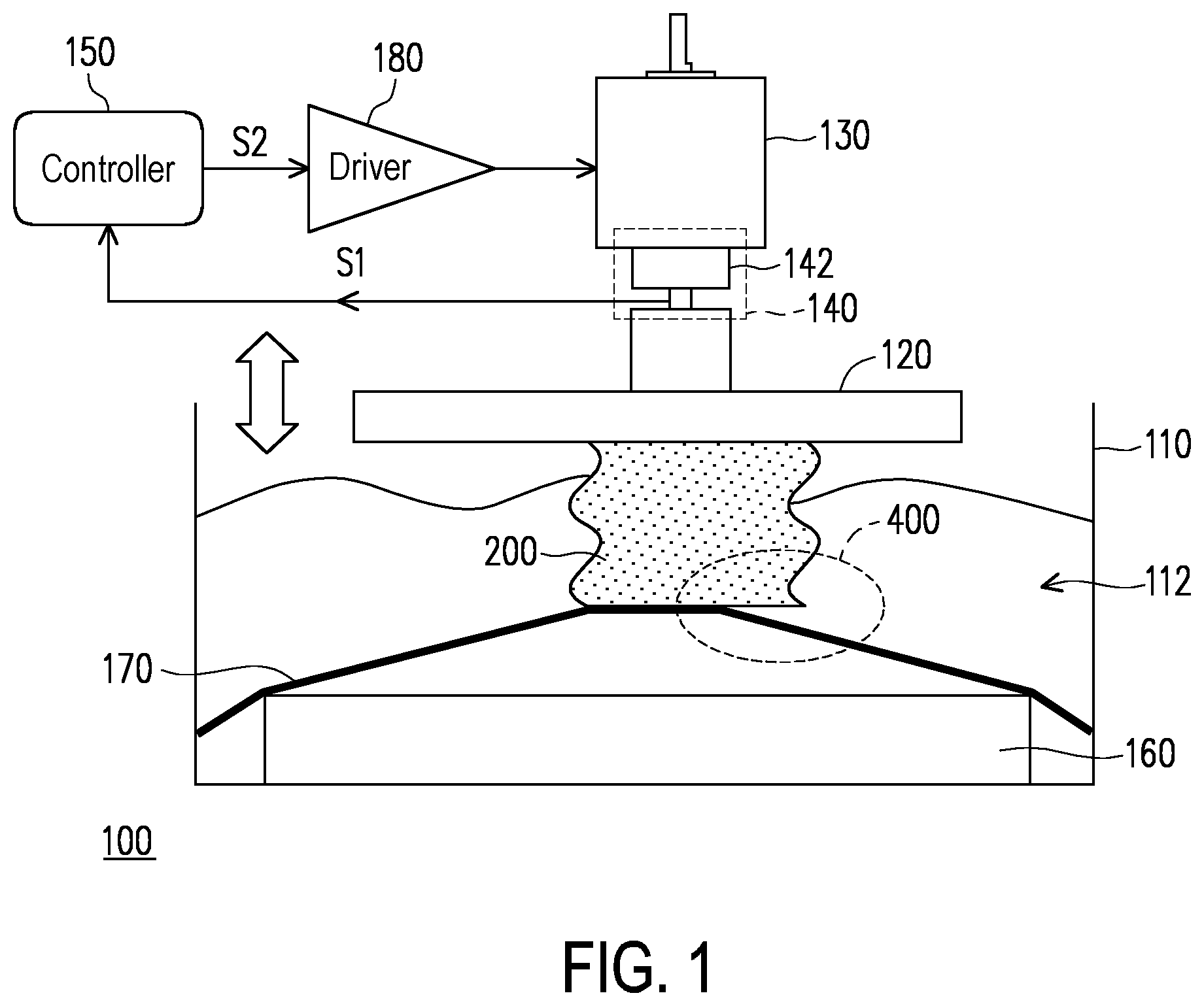 Patent US12128632 — 3D printing apparatus — Figure 1