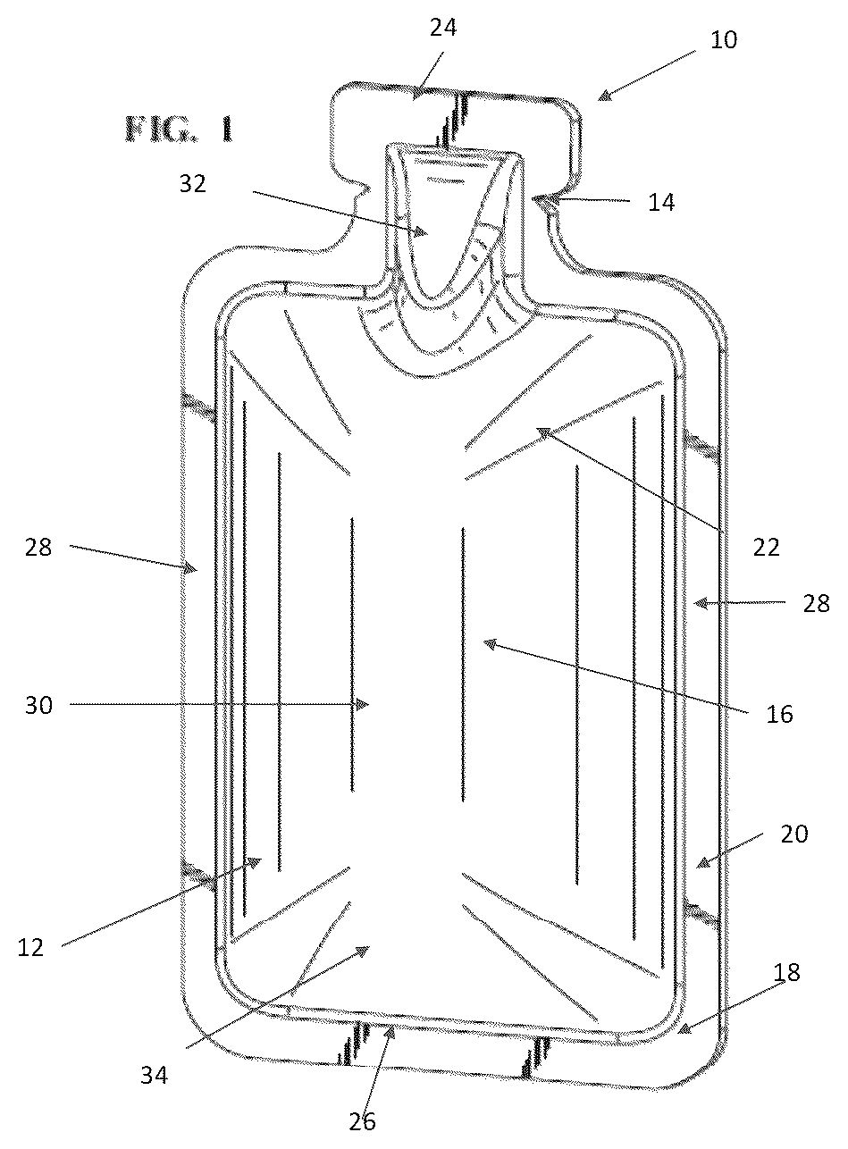 Patent US12128659 — Paper laminate plastic vial — Figure 1