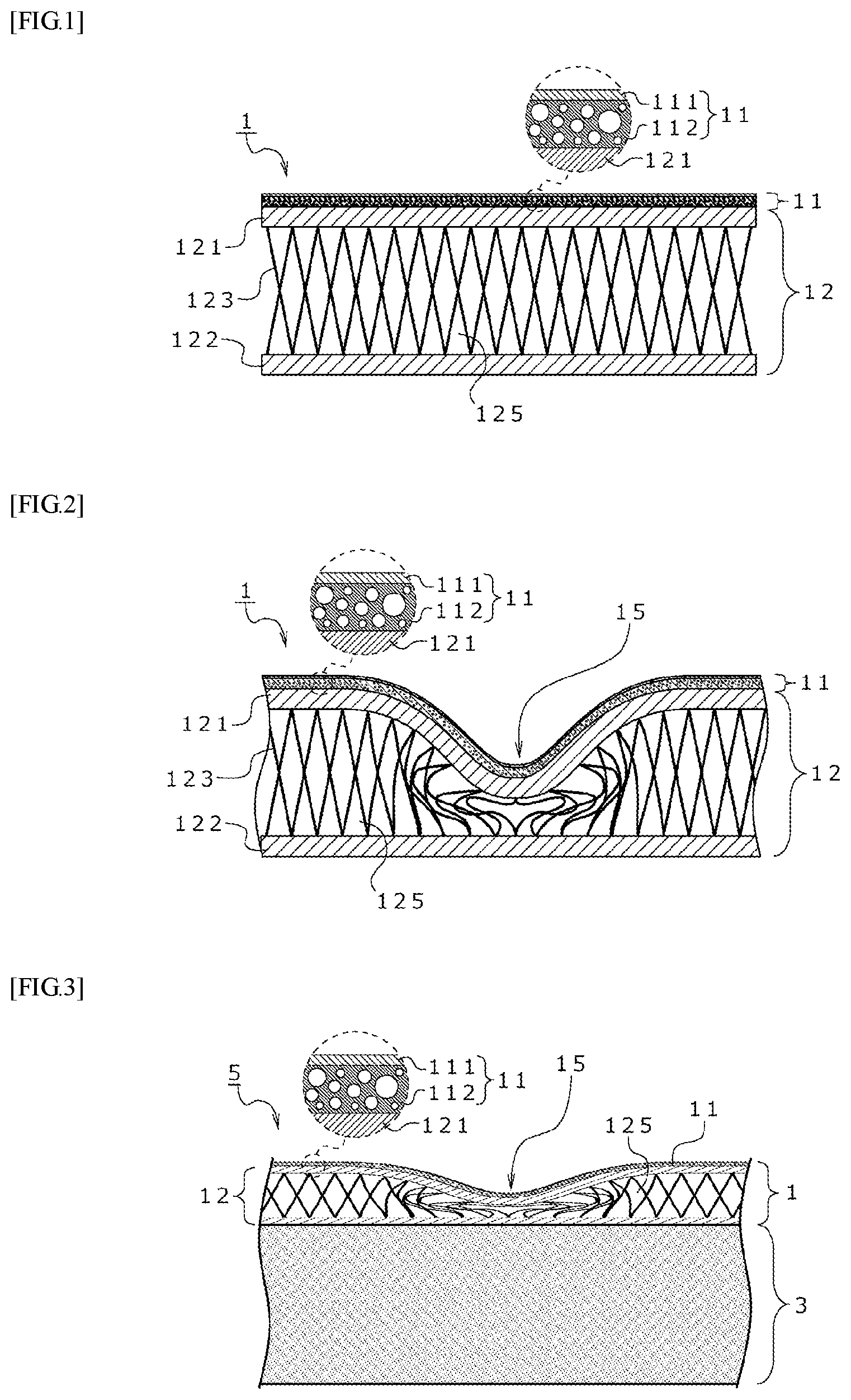 Patent US12128667 — Skin material, method for producing same, and interior material — Figure 1