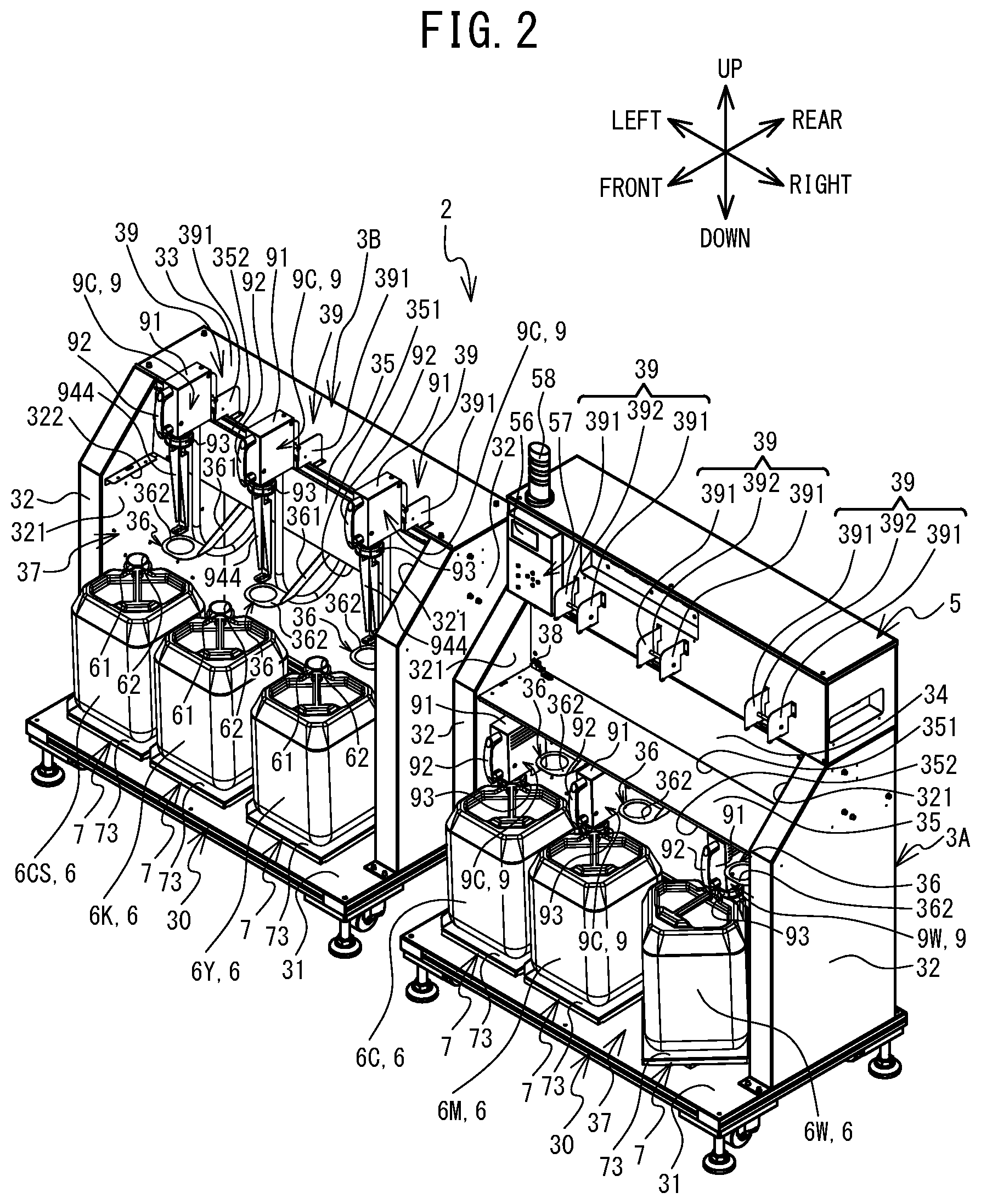 Patent US12128690 Figure 2 – Liquid supply system, control method, non-transitory computer-readable medium storing computer-readable instructions, and liquid supply device