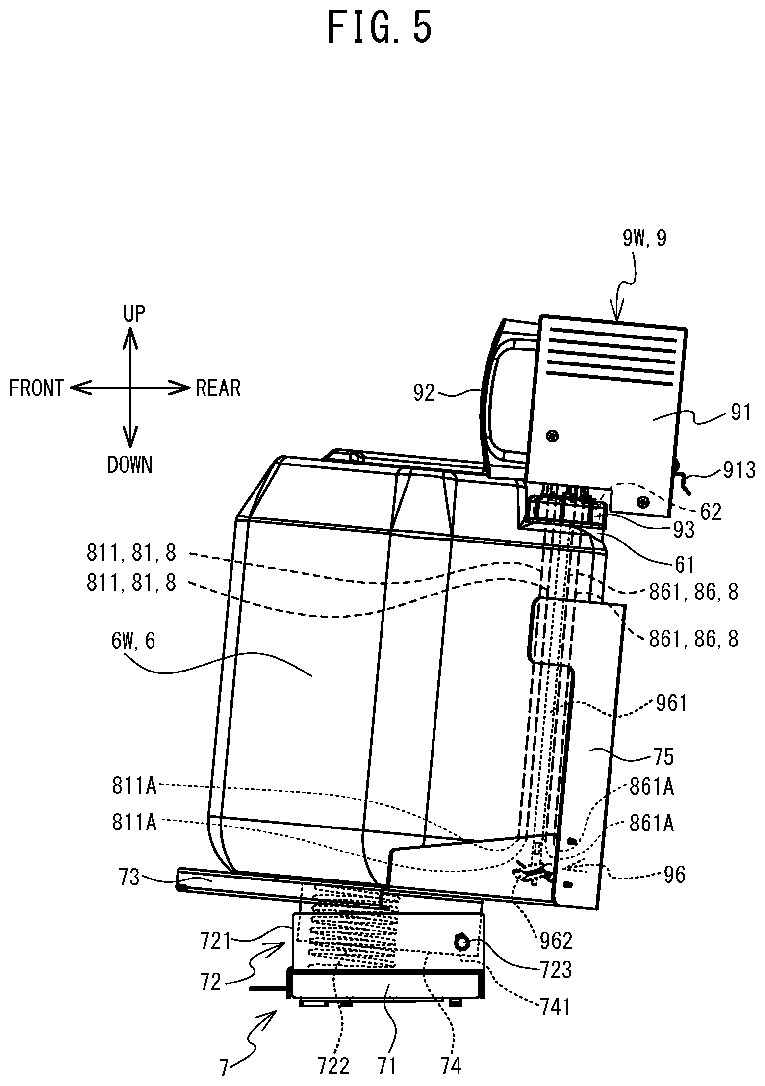 Patent US12128690 Figure 5 – Liquid supply system, control method, non-transitory computer-readable medium storing computer-readable instructions, and liquid supply device