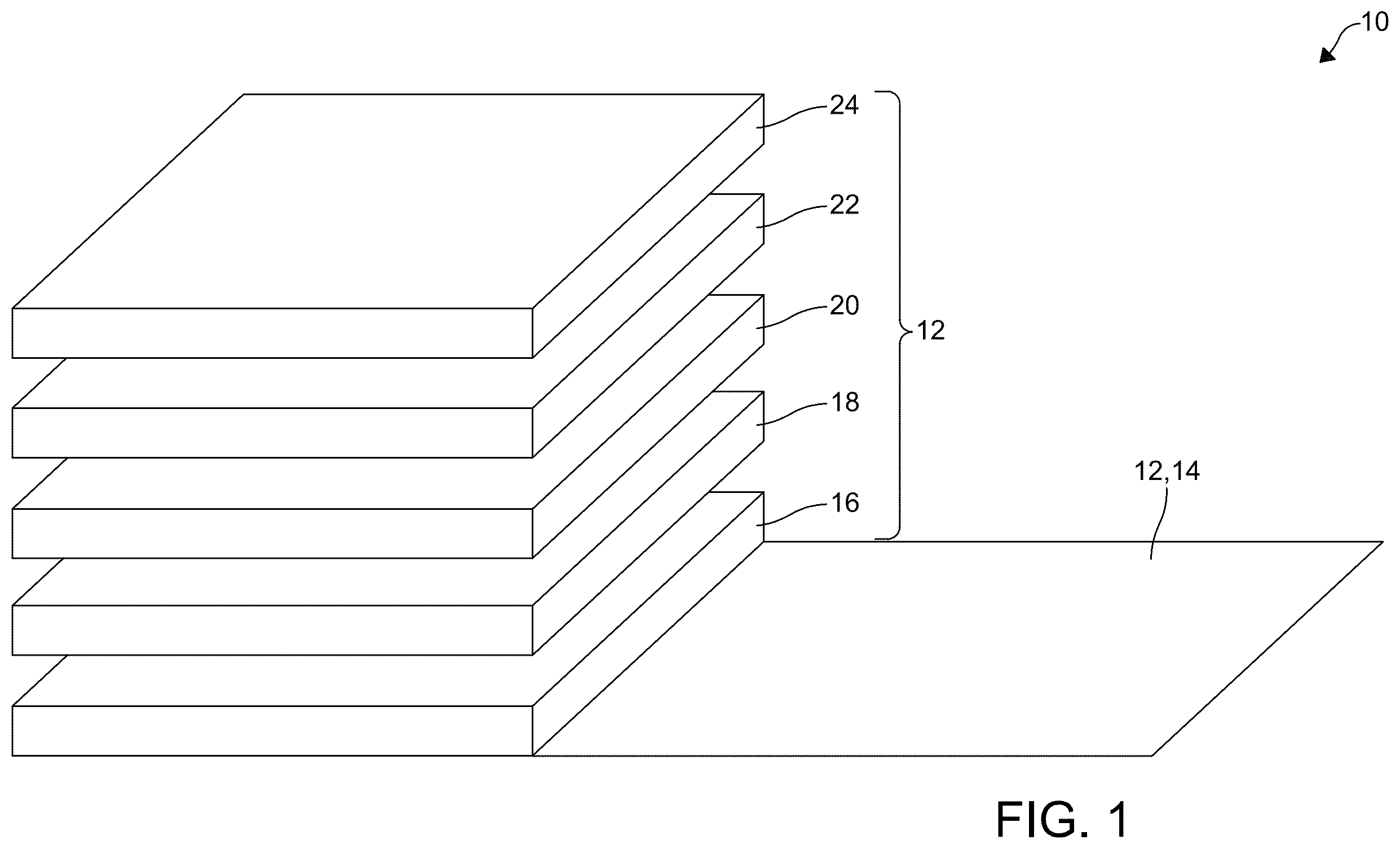 Patent US12128699 — Digital heat transfer of an image — Figure 1
