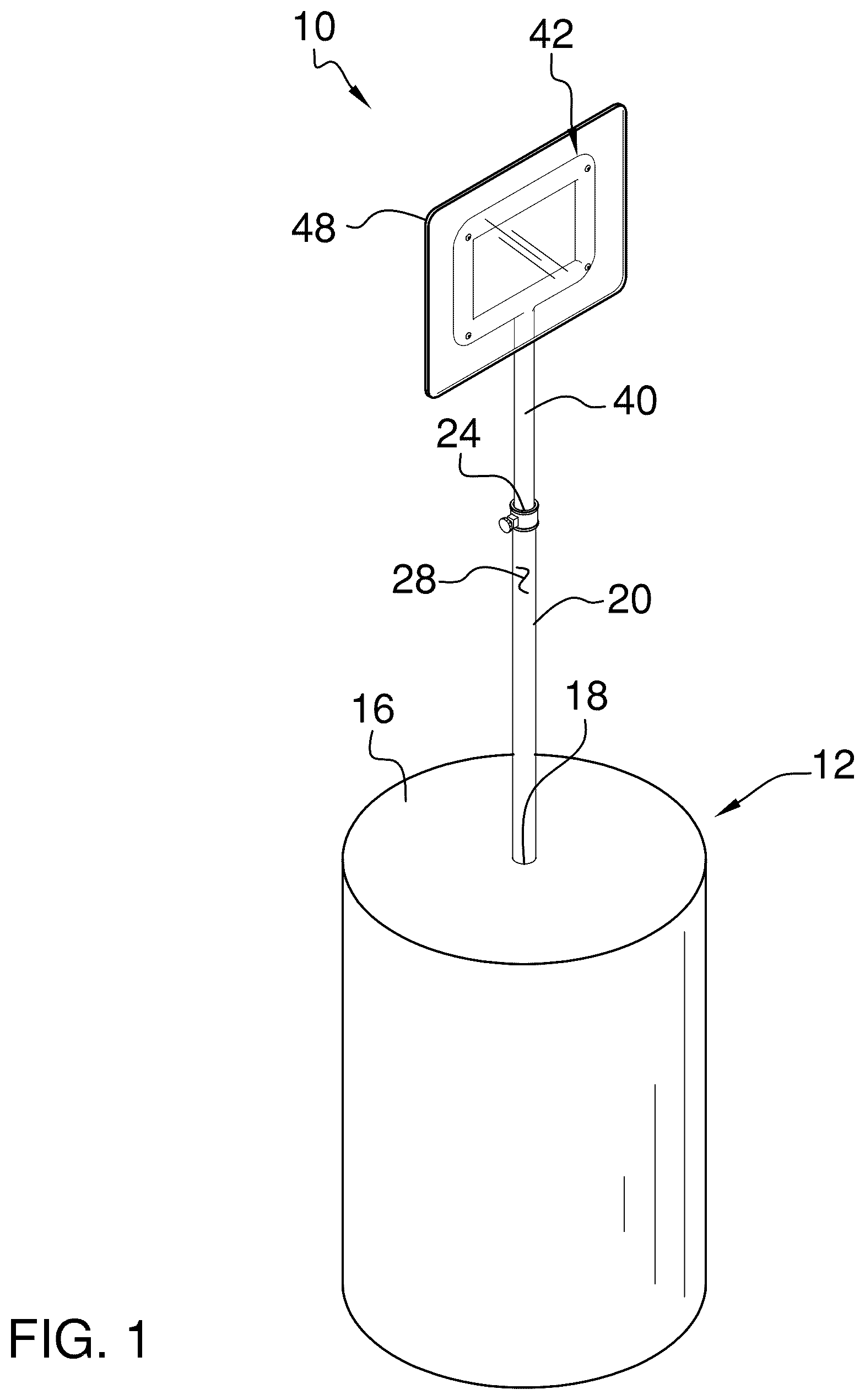 Patent US12128830 Figure 1 – Personal electronic mounting device