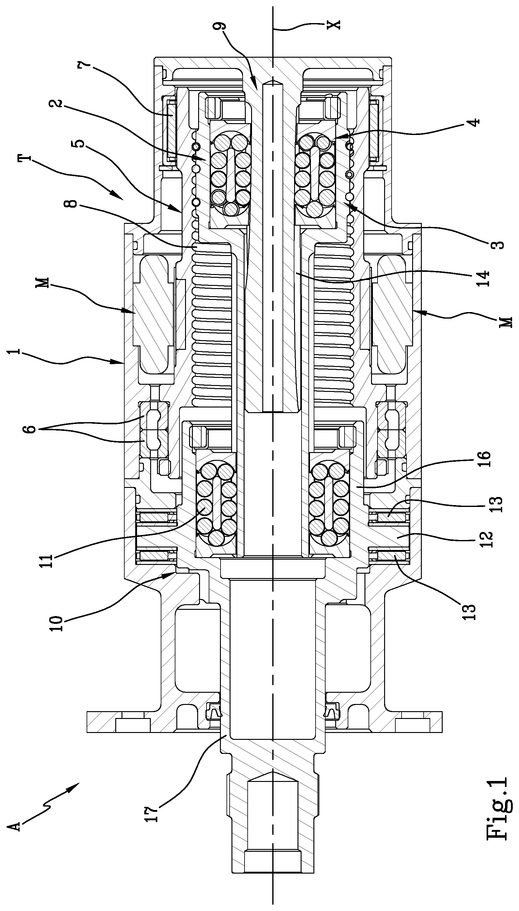 Patent US12129015 Figure 1 – Rotary mechanical screw transmission