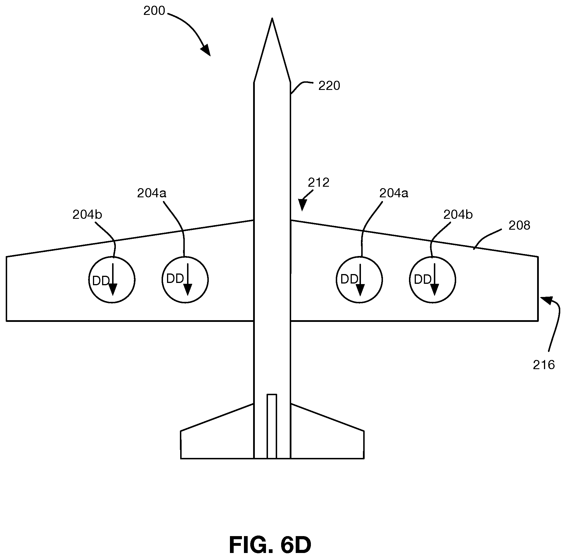 Patent US12129019 Figure 10 – Aircraft and flow guide system having a flow guide structure