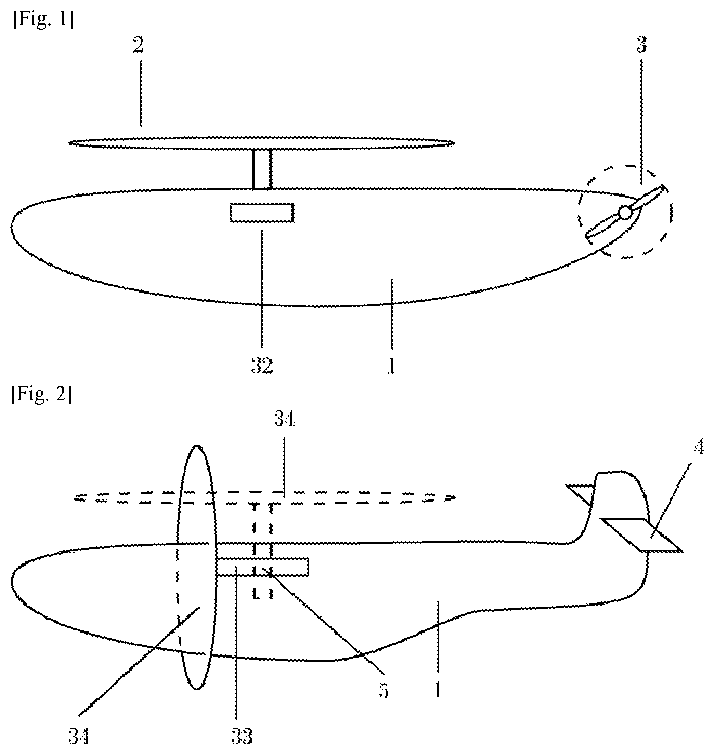 Patent US12129022 — Aerial vehicle such as high speed drone — Figure 1