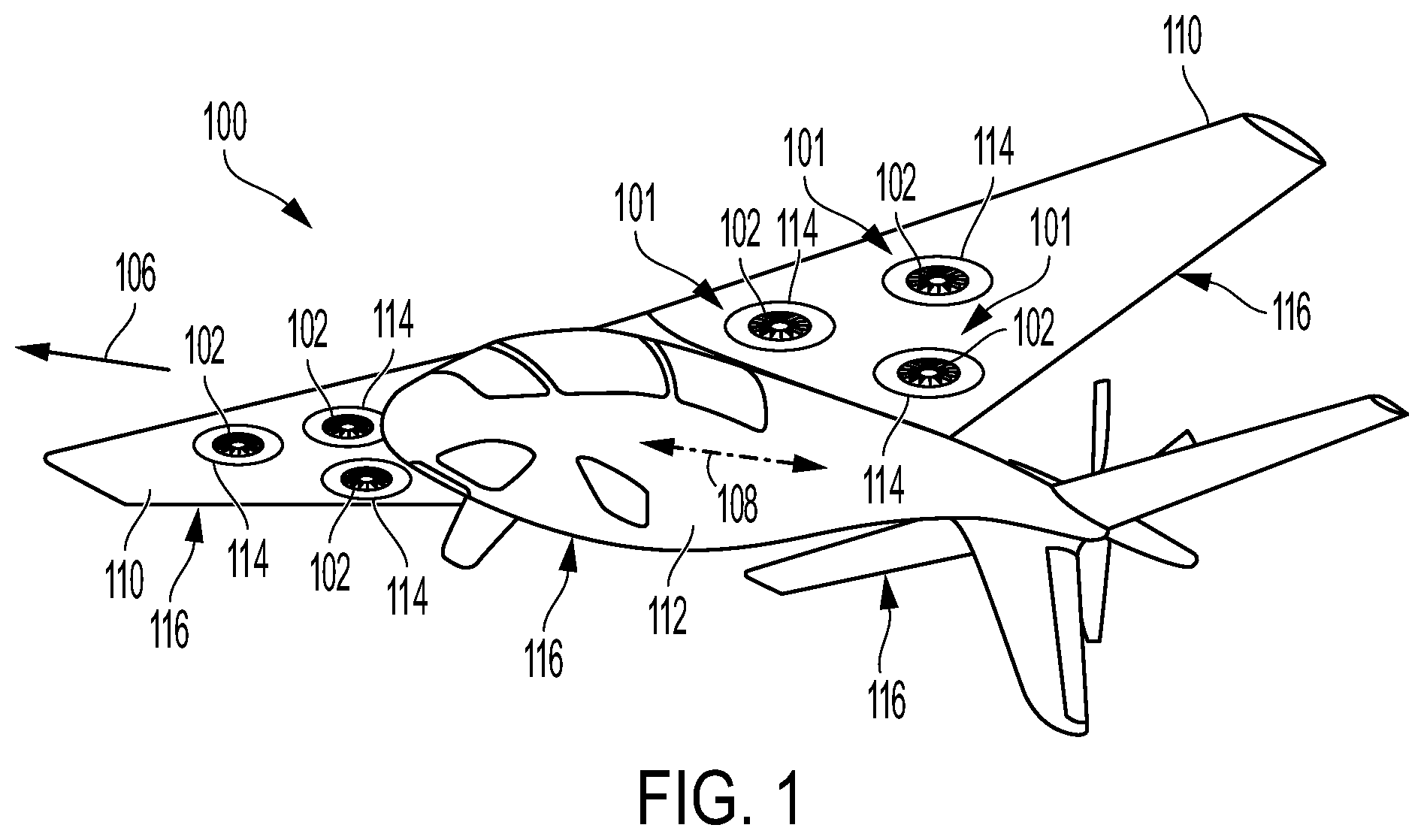 Patent US12129024 — Fan apparatus with lift fan and louvered cover — Figure 1