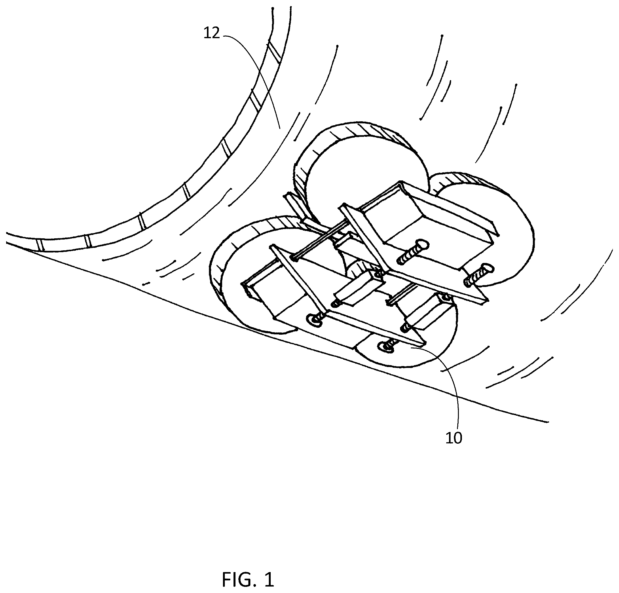 Patent US12129027 — System, method and apparatus for providing electromagnetic variable exciter system for inspection of ferrous material — Figure 1