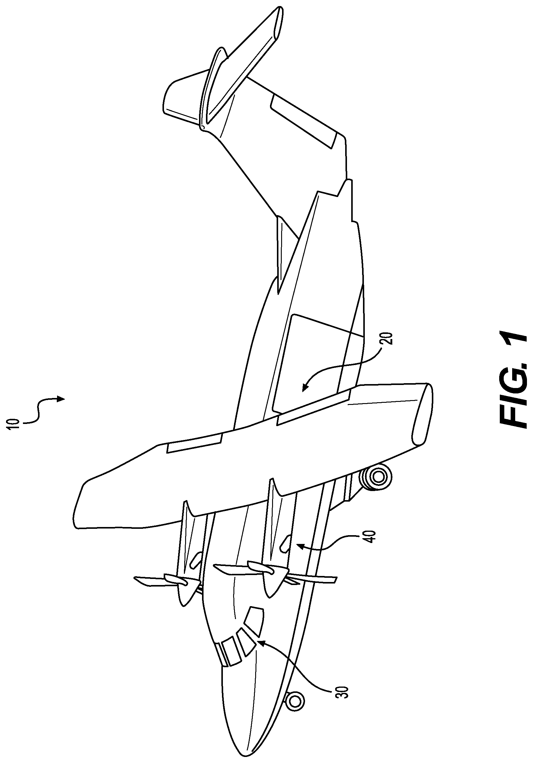 Patent US12129037 — Heating control system and method for unpressurized aircraft — Figure 1